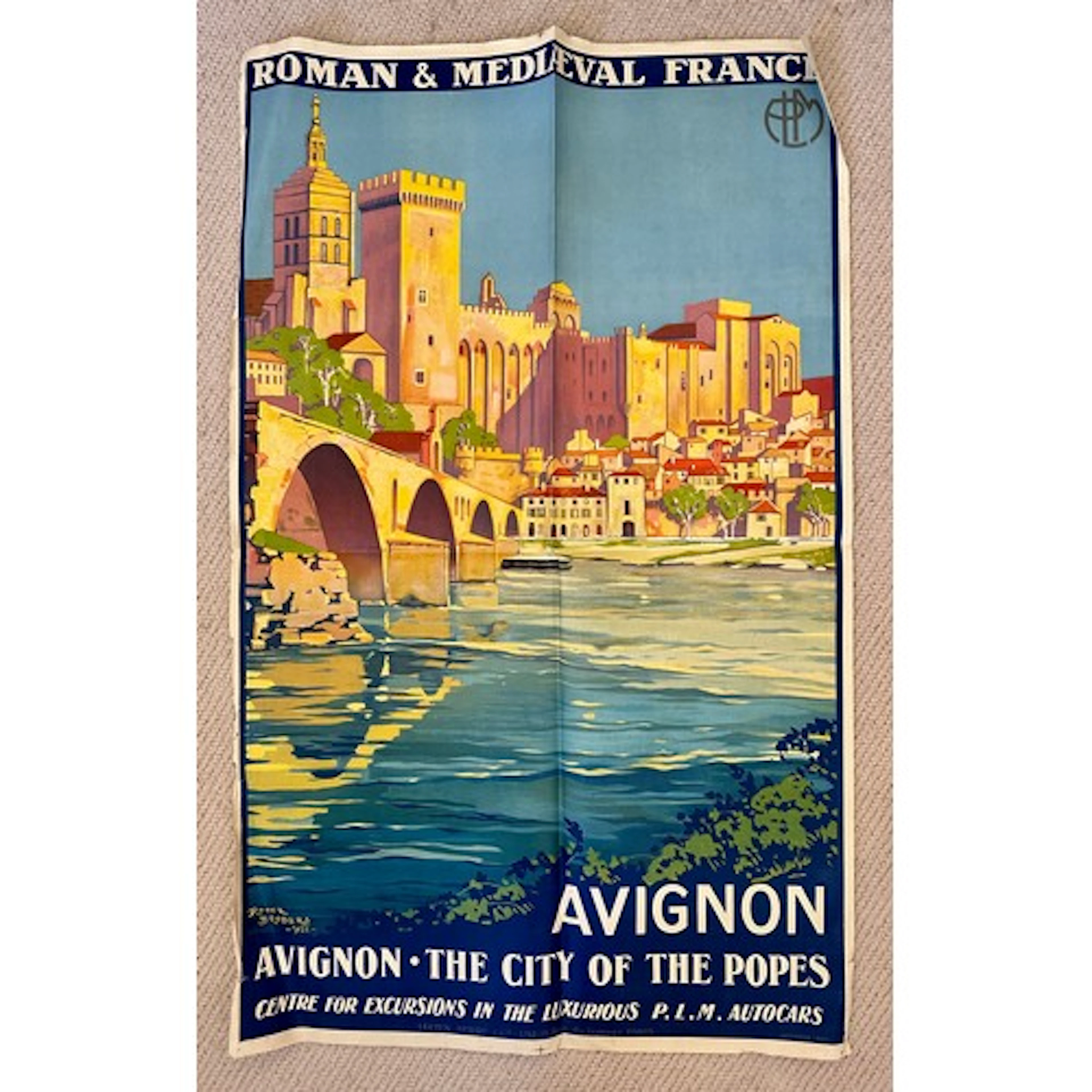An original lithographic PLM (Paris, Lyon, Mediterranee, rai...