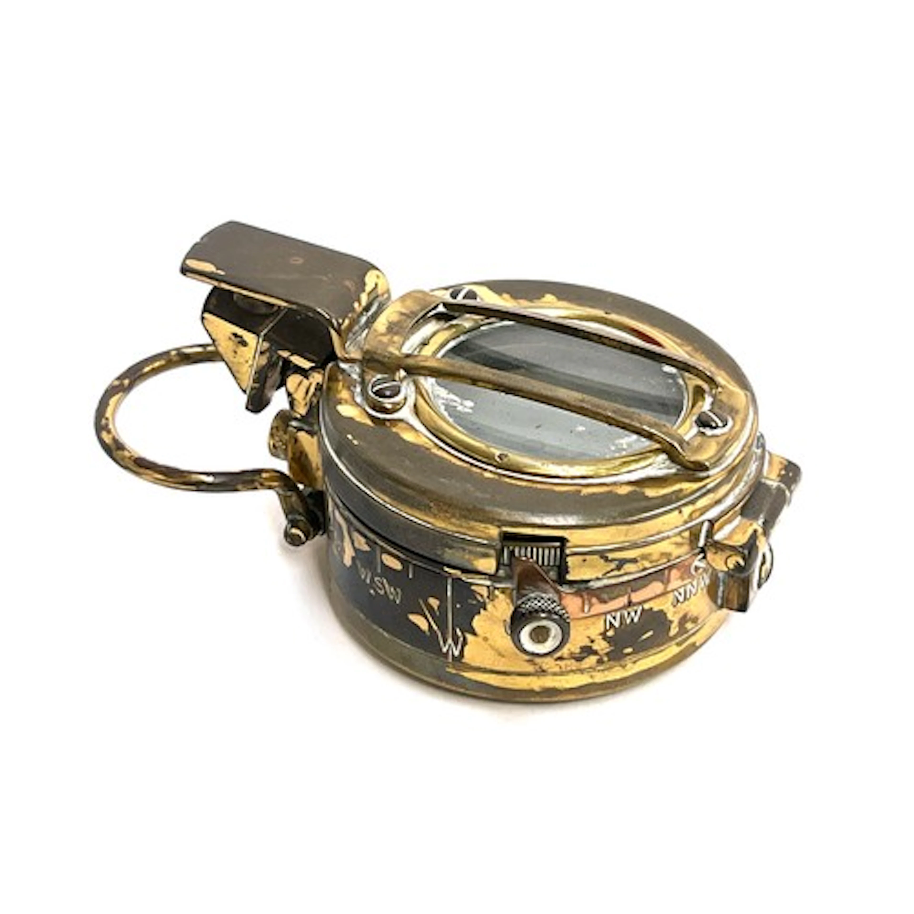 A Glauser Mk4 patent military brass compass, no.2305