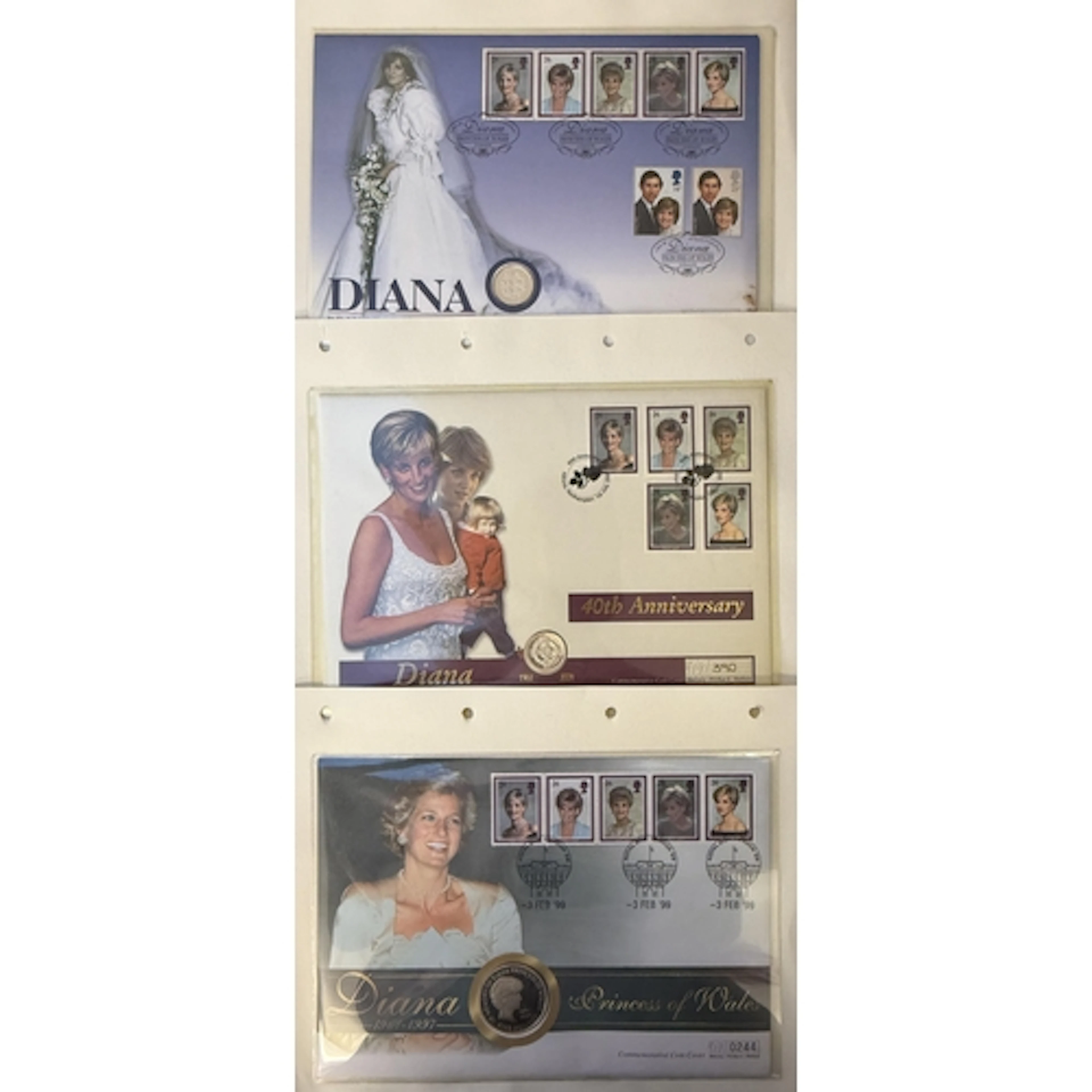 A collection of x6 modern World silver coin Royal Event FDCs...