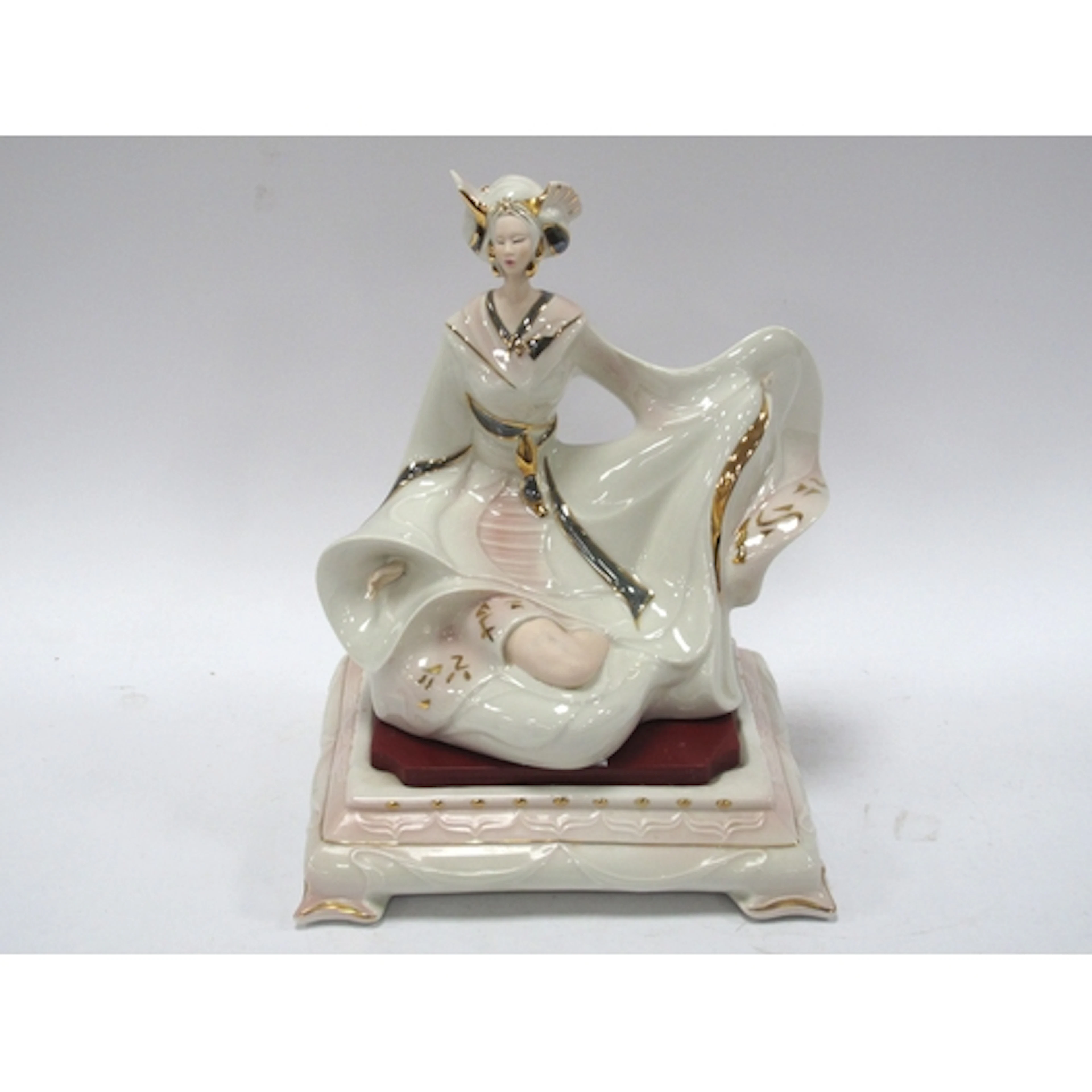 A Vintage Spanish Galos Porcelain Geisha Figurine, complete ...