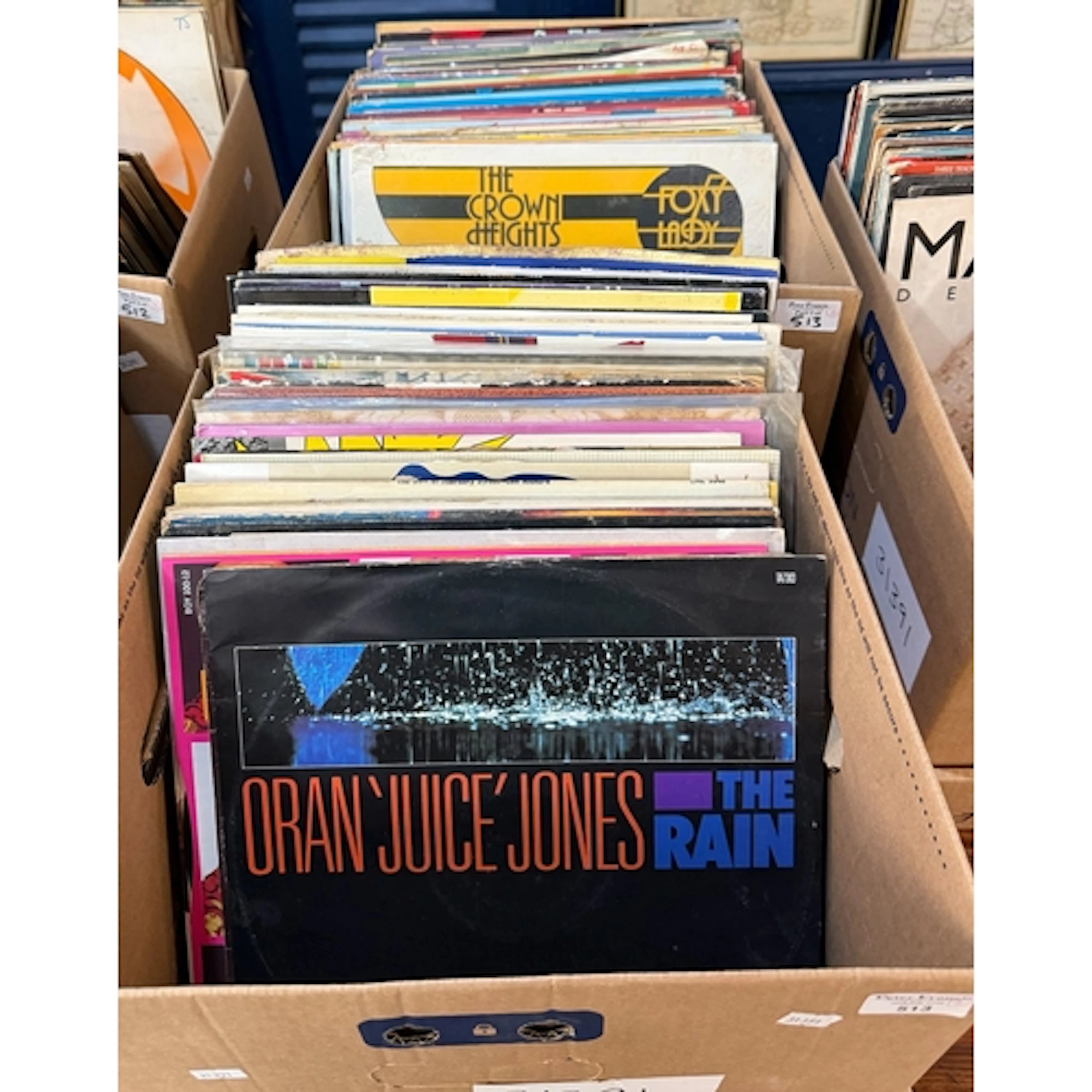 Two cartons of assorted vinyl LP records to include: Oran Ju...