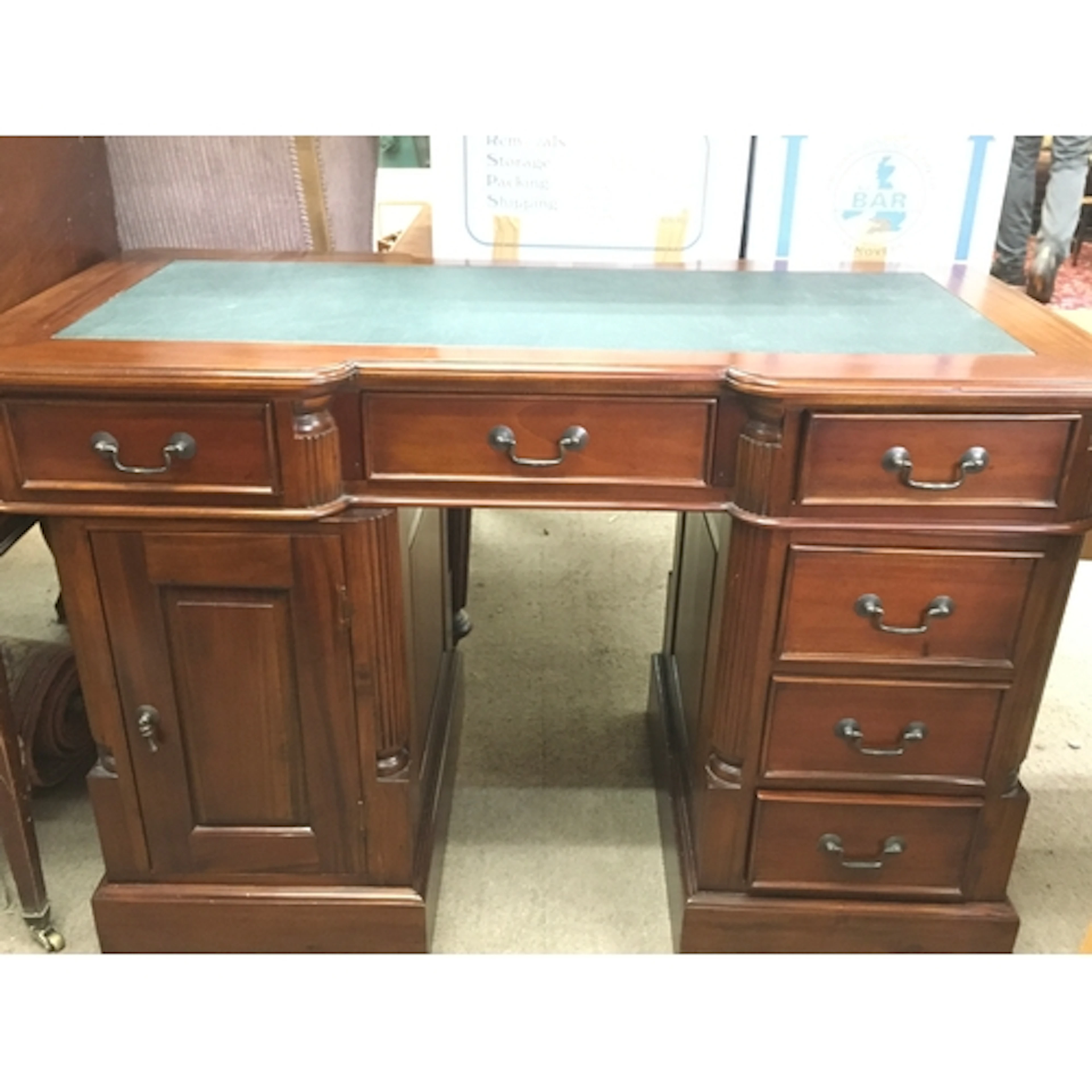 Mahogany desk width: 120cm height: 76cm length: 60cm...