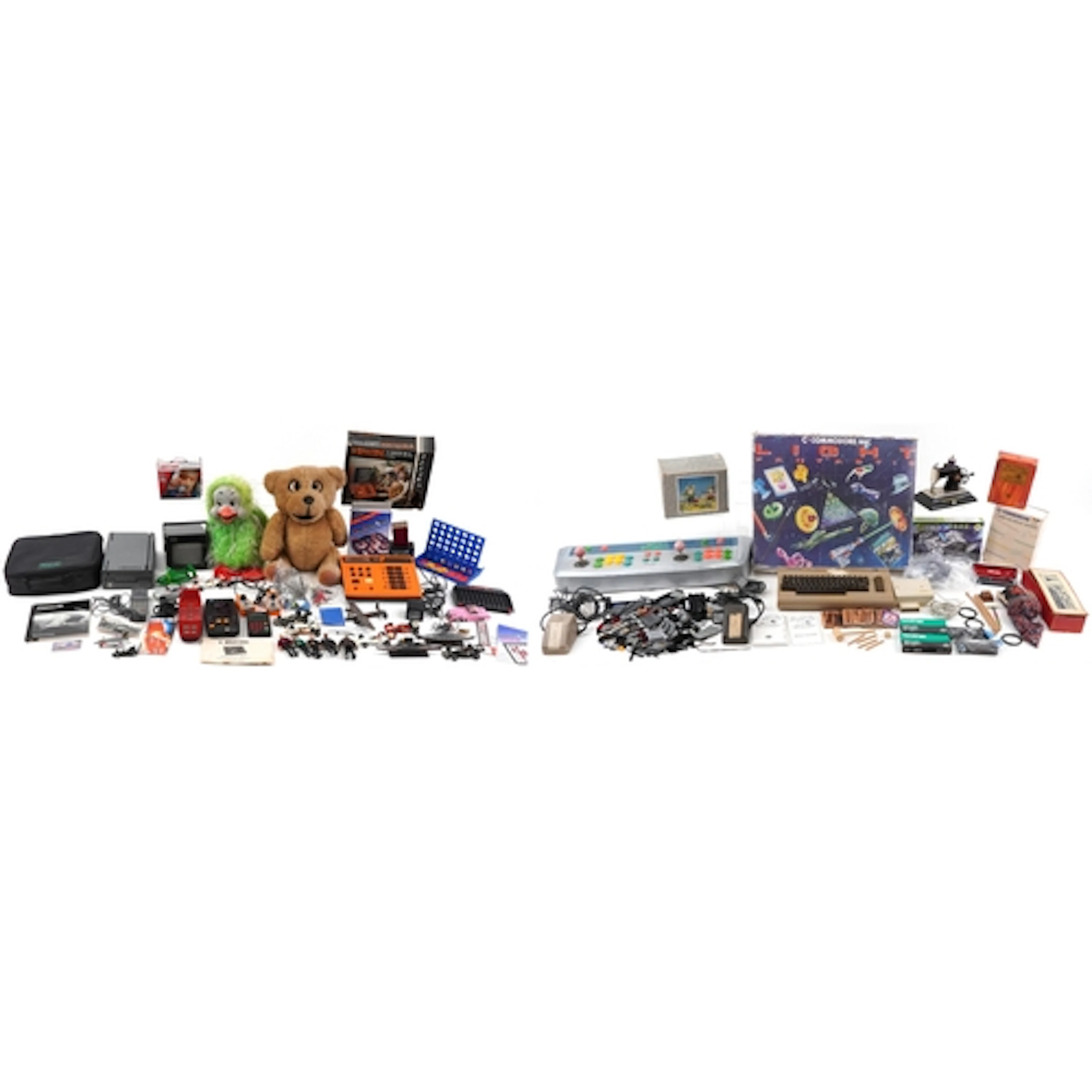 Vintage and later toys and electricals including Meccano, Co...