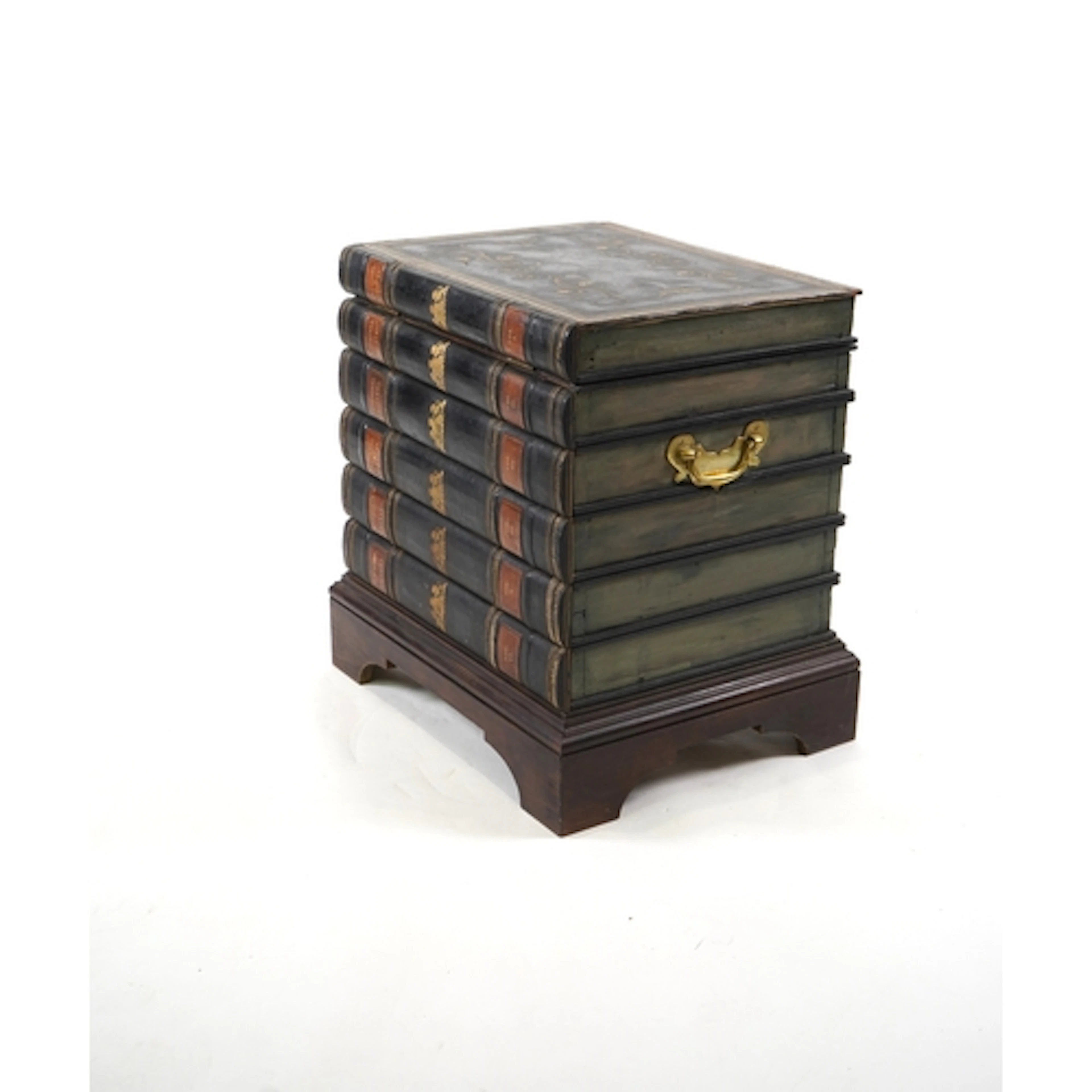 A Victorian style cellarette modelled as a stack of antiquar...