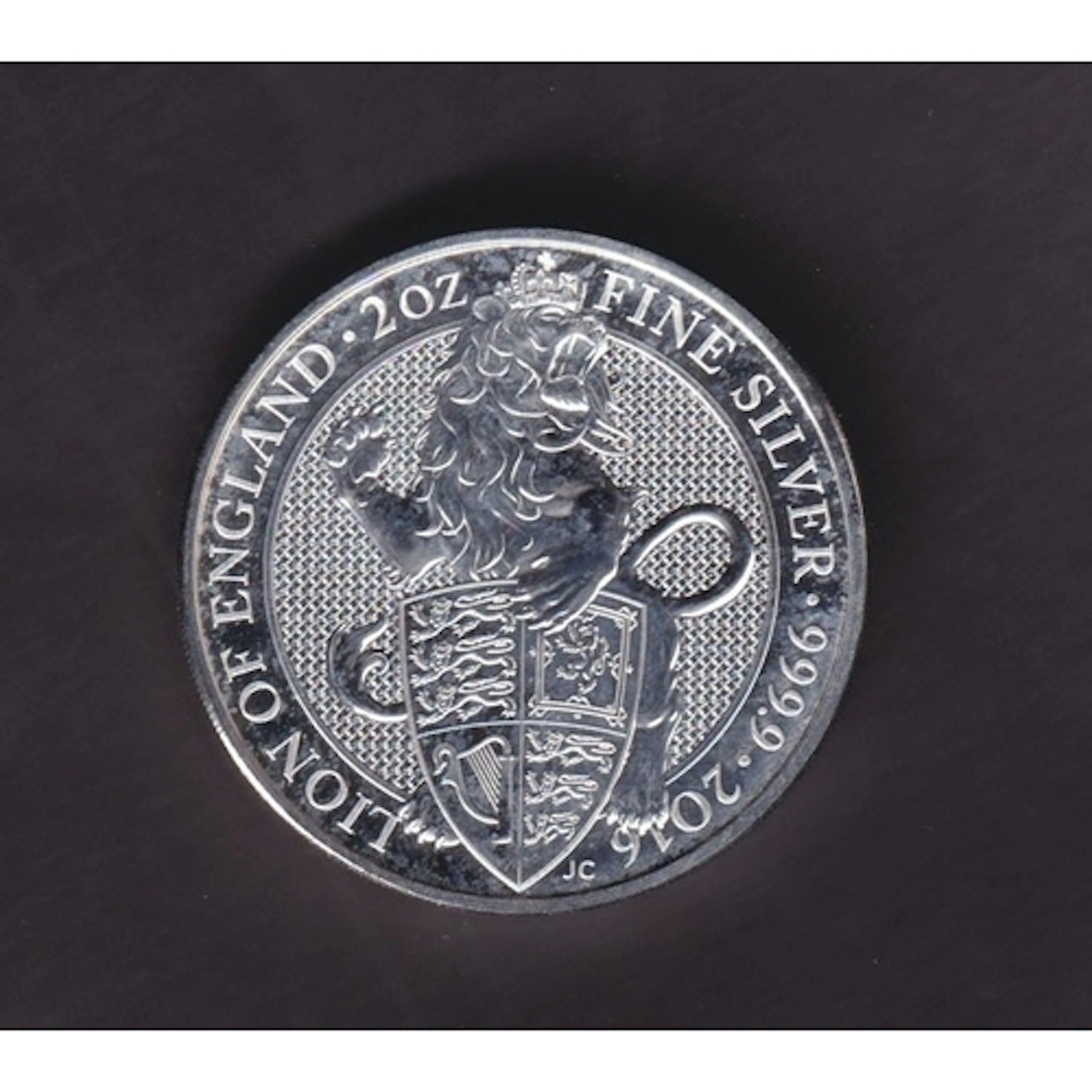 UK 2016 Queen's Beasts Lion of England £5 two-ounce coin, st...