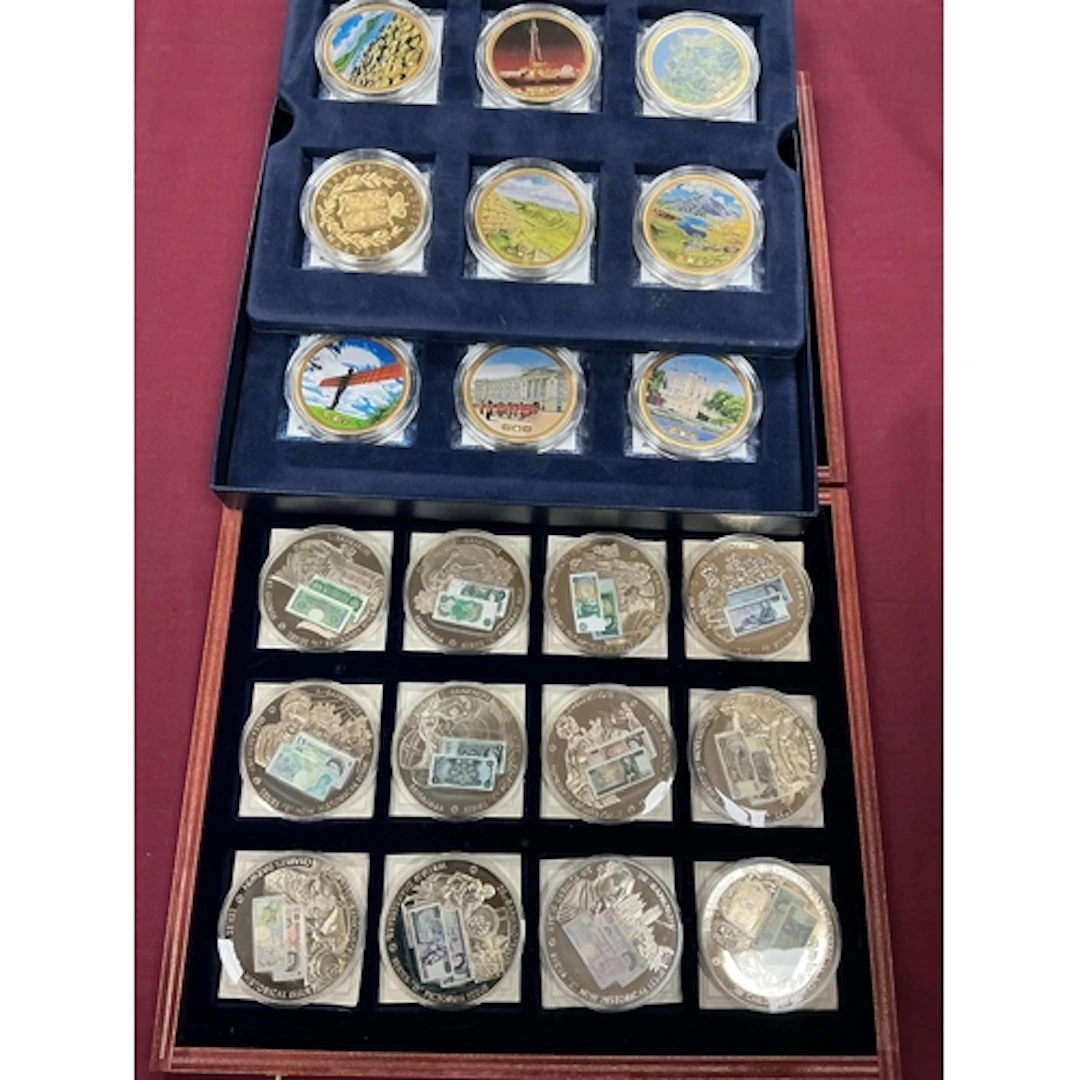 Celebrating Britain Twelve Coin Gold Plated Proof Coin Colle...