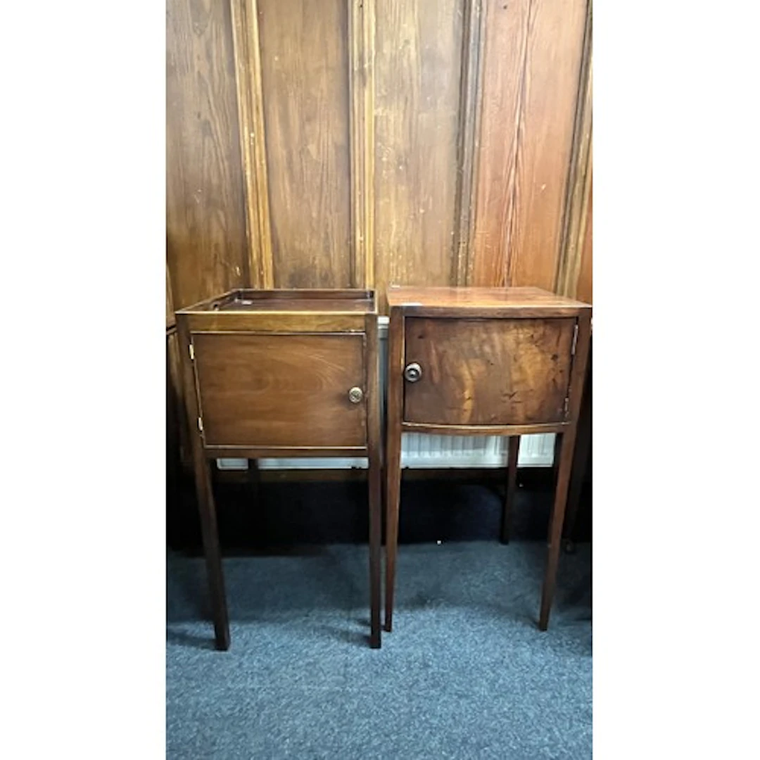 Two antique pot cupboards