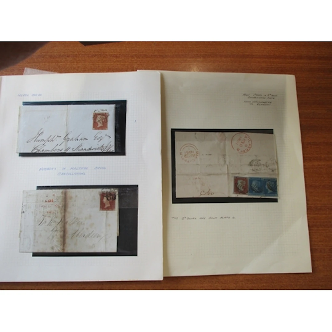 Line-Engraved range incl 1841 part envelope from Manchester ...