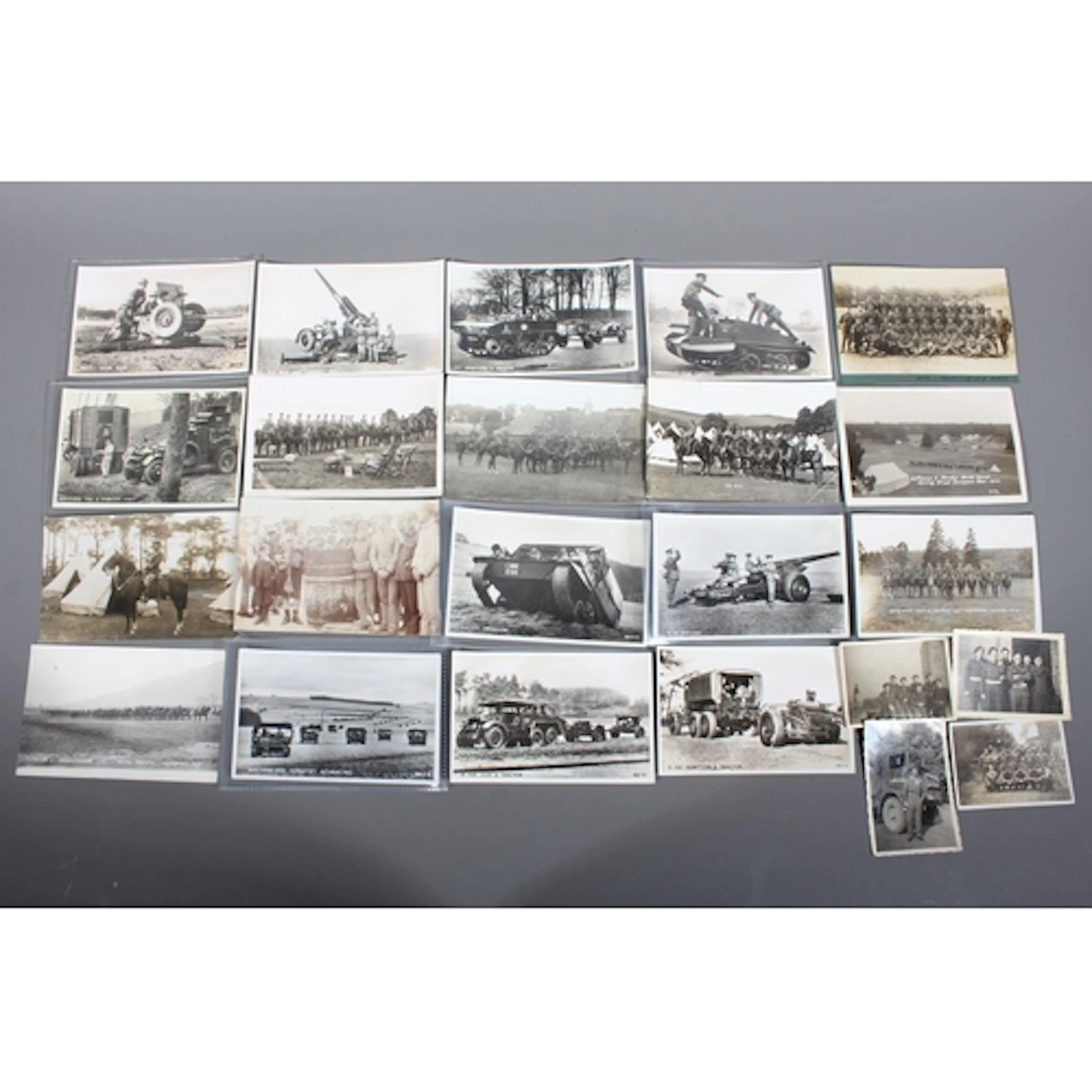 Ephemera to include mostly postcards and dinner menus to inc...