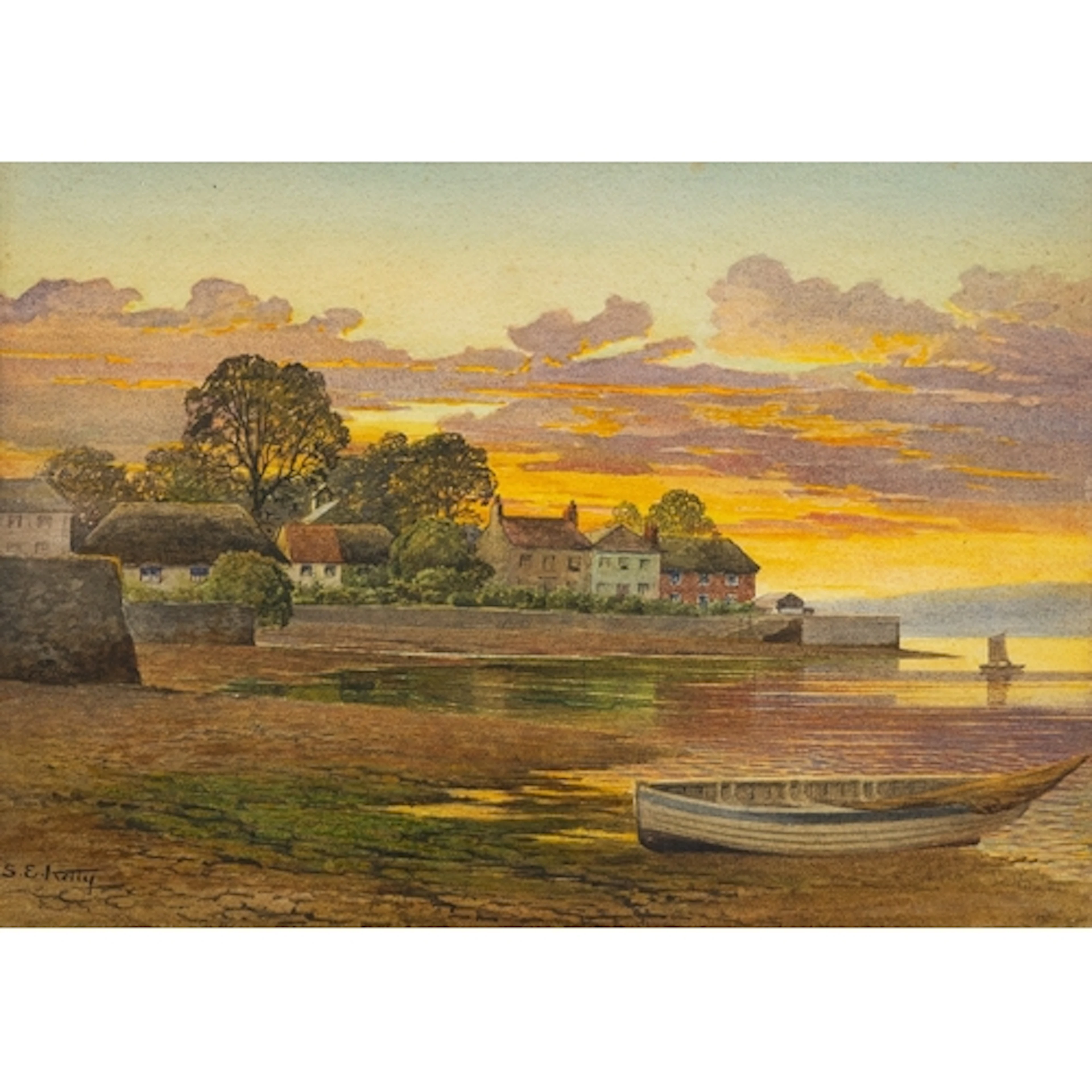 Samuel Edward Kelly (British, 1862-1935) - A small village ...