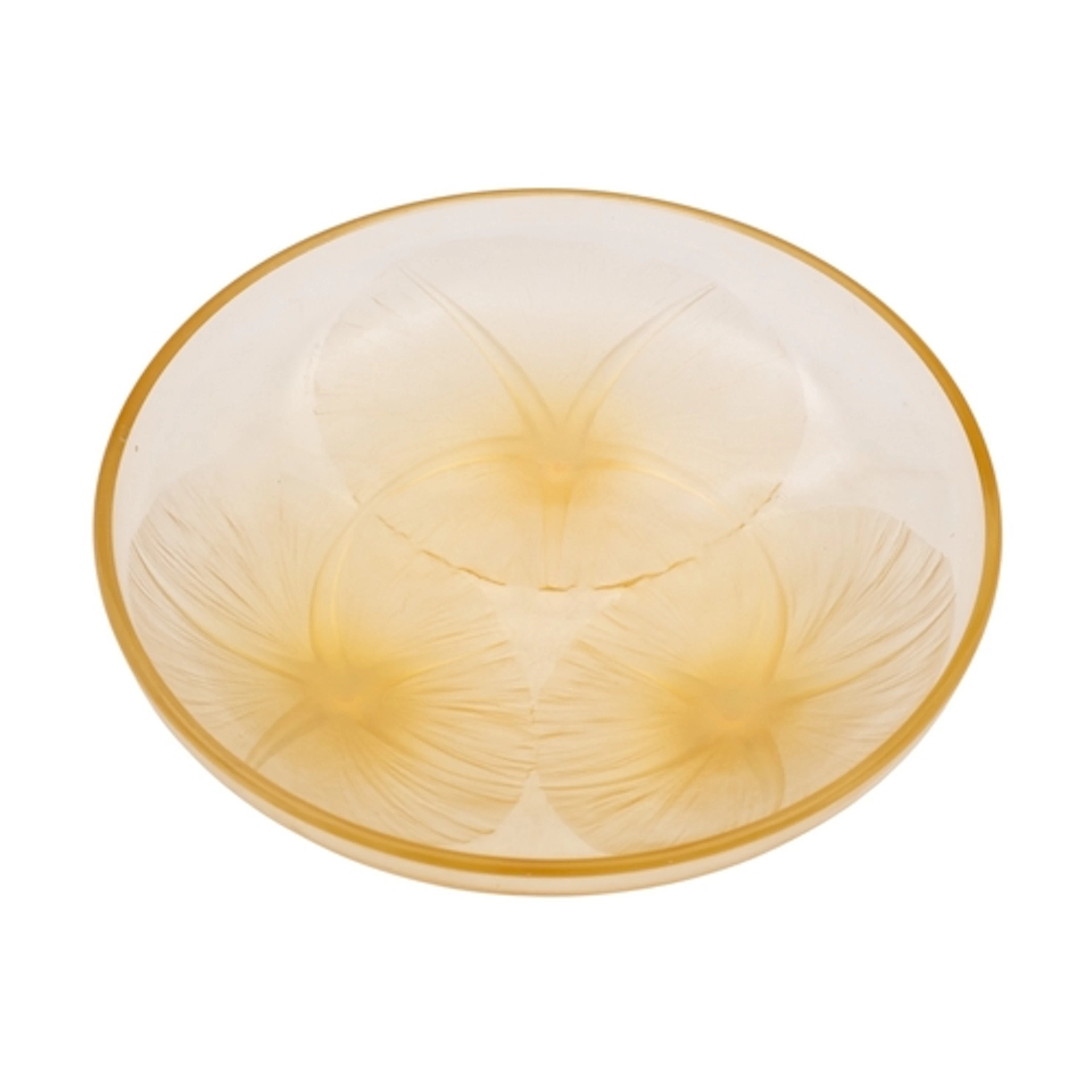 Volubilis a Rene Lalique amber glass bowl the exterior mould...