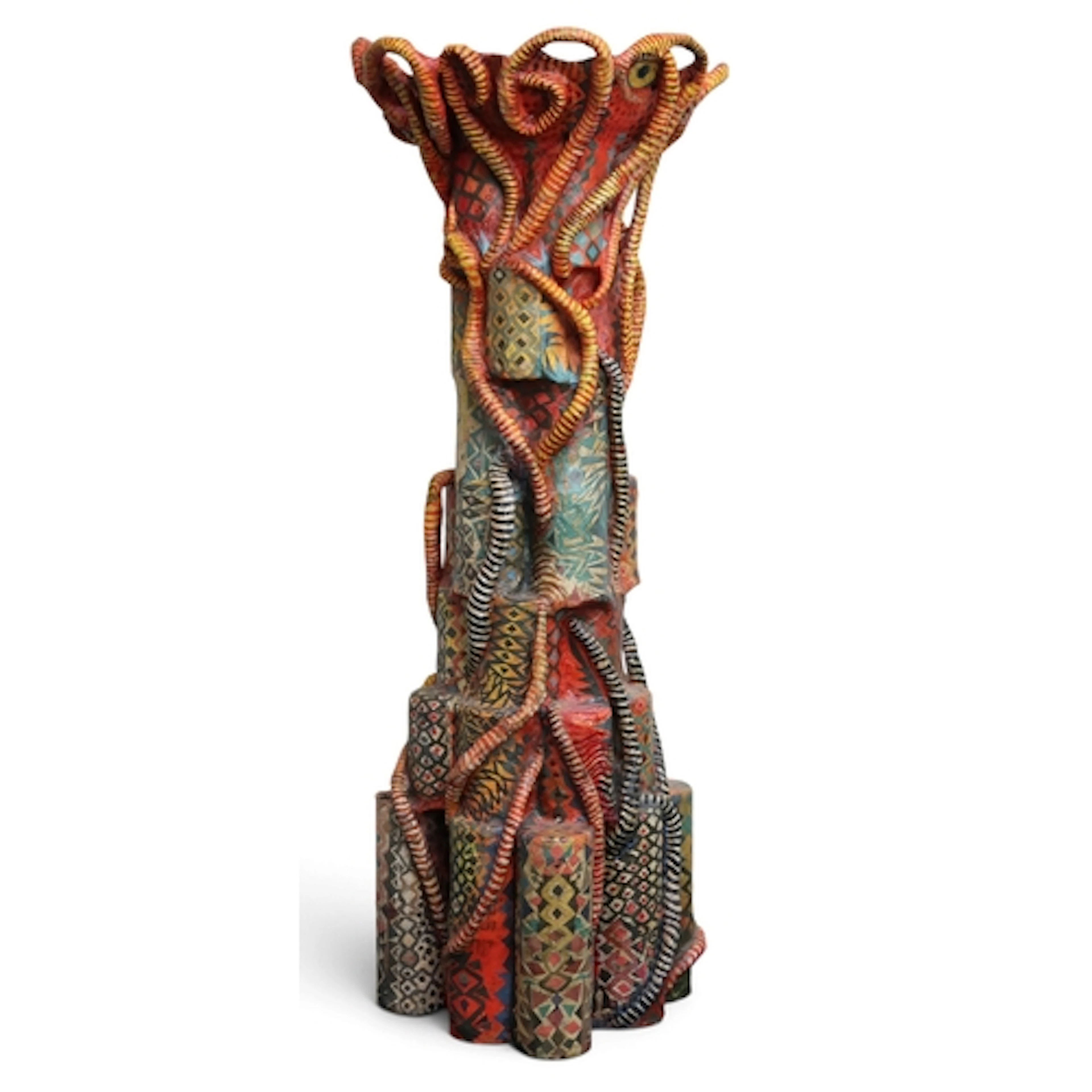 ANTHEA LEWIS RSW (SCOTTISH b.1948) JUNGLE SCULPTURE Papier...