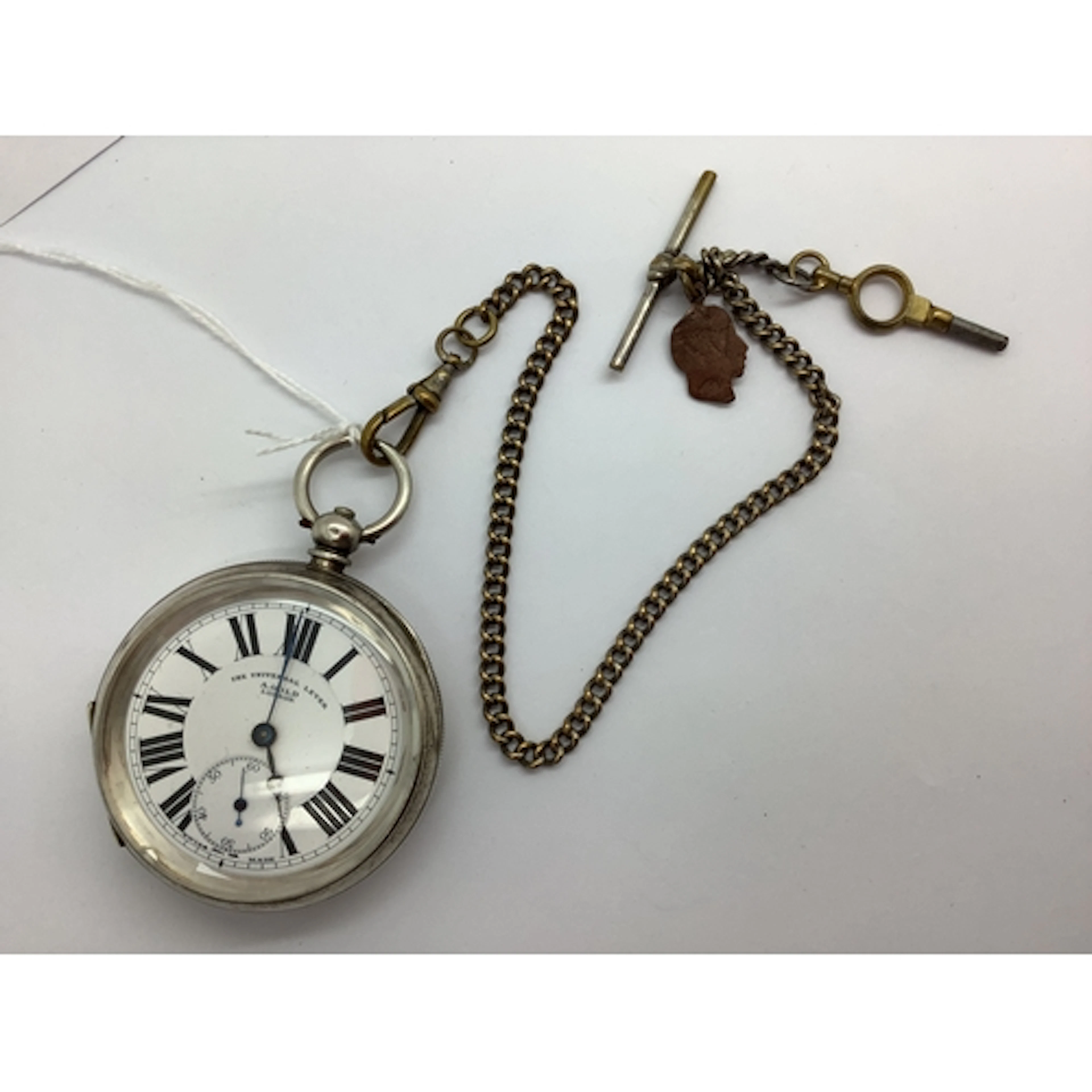 The Universal Lever A. Gold London; An Openface Pocketwatch,...