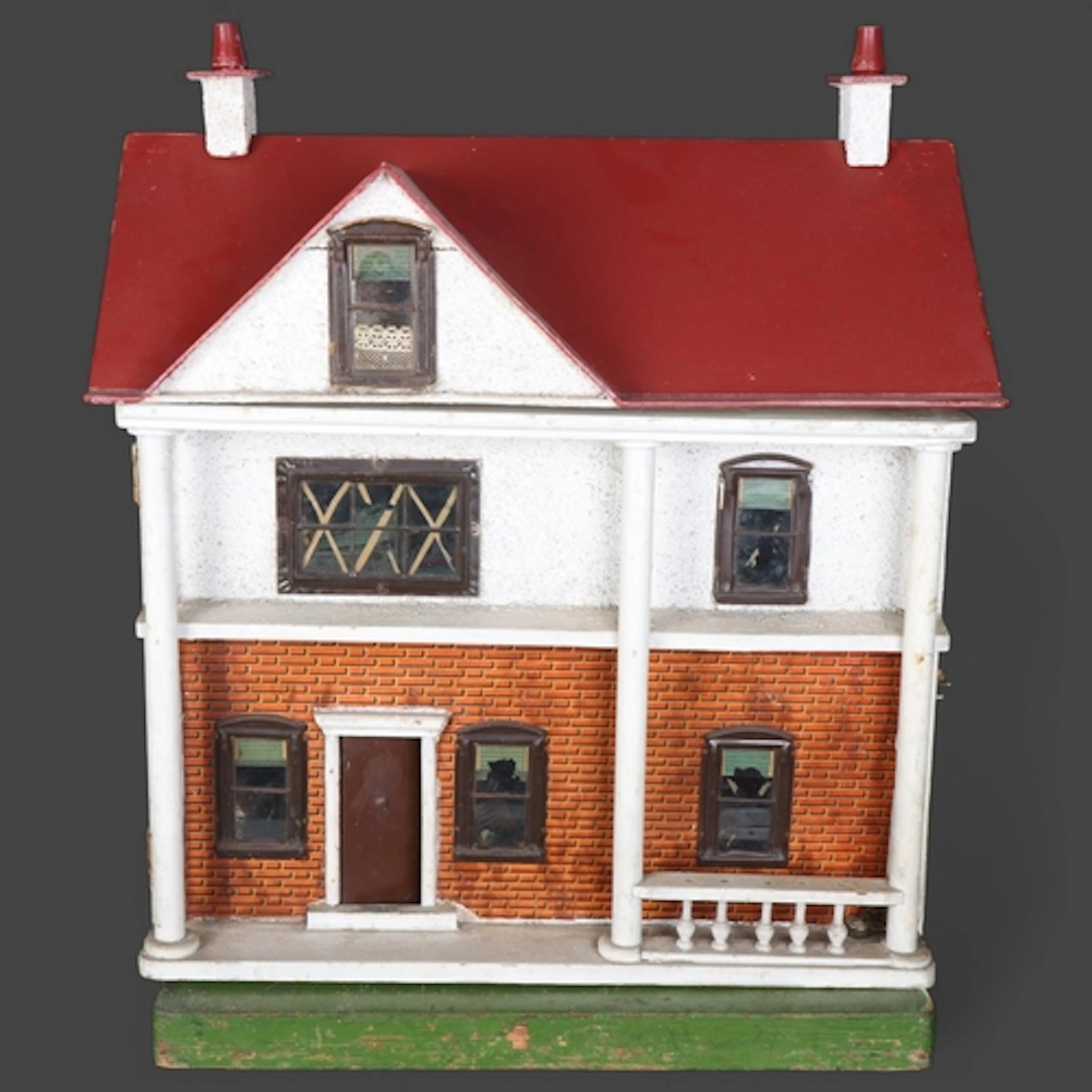 A G&J Lines 37 fully furnished doll's house, circa 1910, fil...