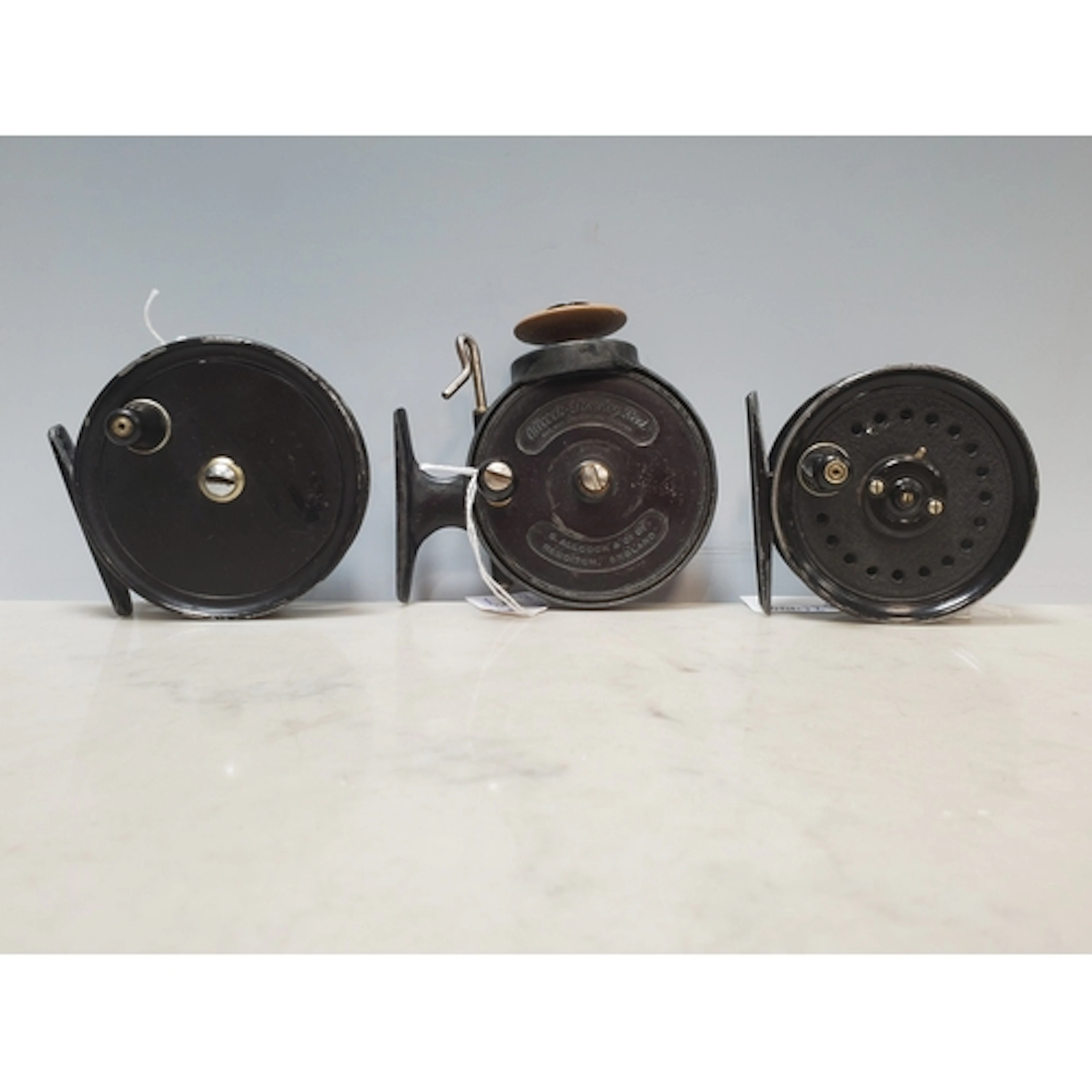 An S. Allcock and Co 'Stanley Reel', Pat Nos 276861 and 1755...