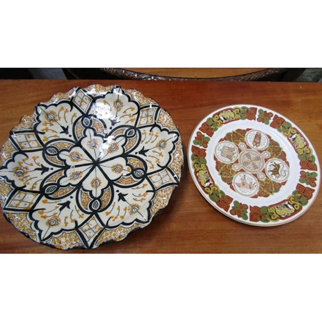 Large Charger Islamic Eastern Pattern and Another