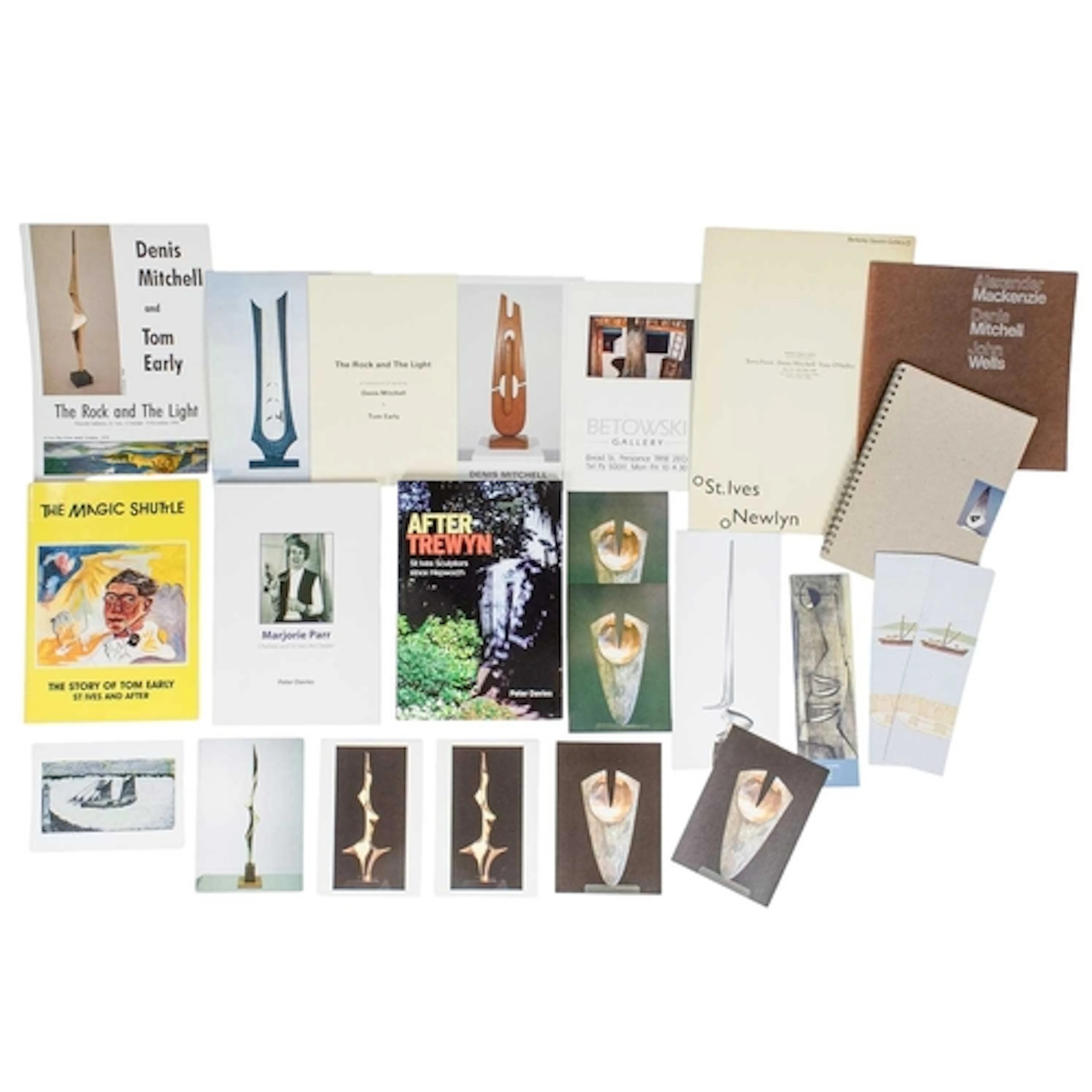 § A collection of publications, exhibition flyers, and postc...