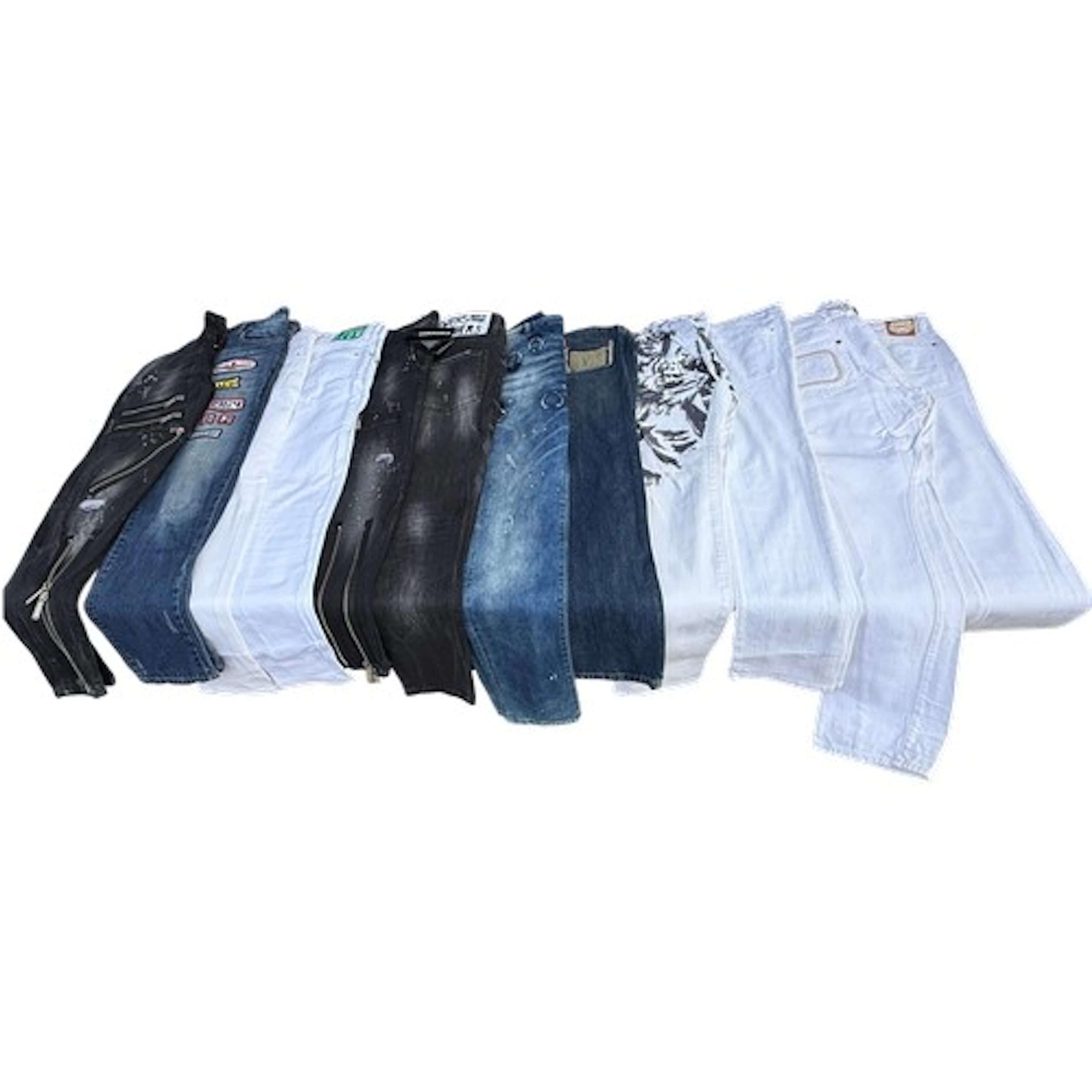 Twelve pairs Dsquared2 jeans. Sizes 48 x 5, 56 x 1, M x 1, 5...