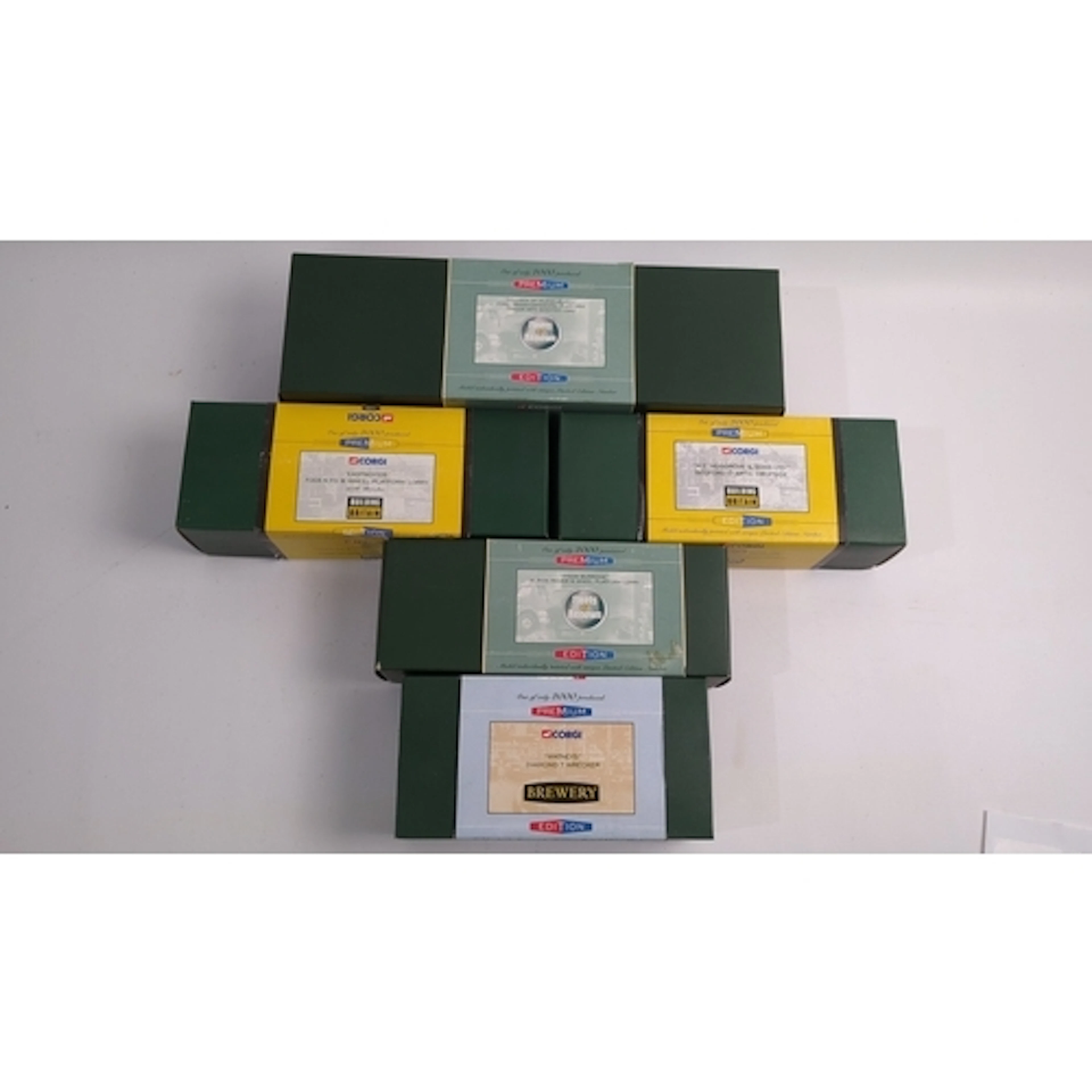 5 x Corgi Premium Edition die-cast commercial vehicle models...