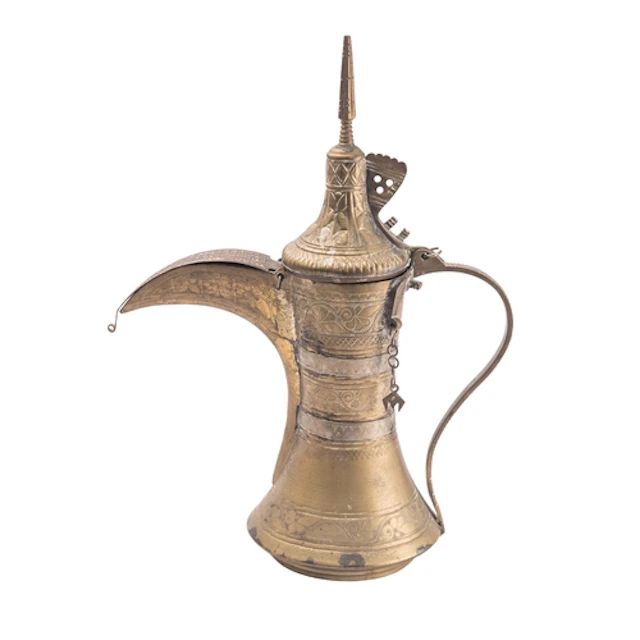 A Middle Eastern brass dallah, late 19th/early 20th century ...
