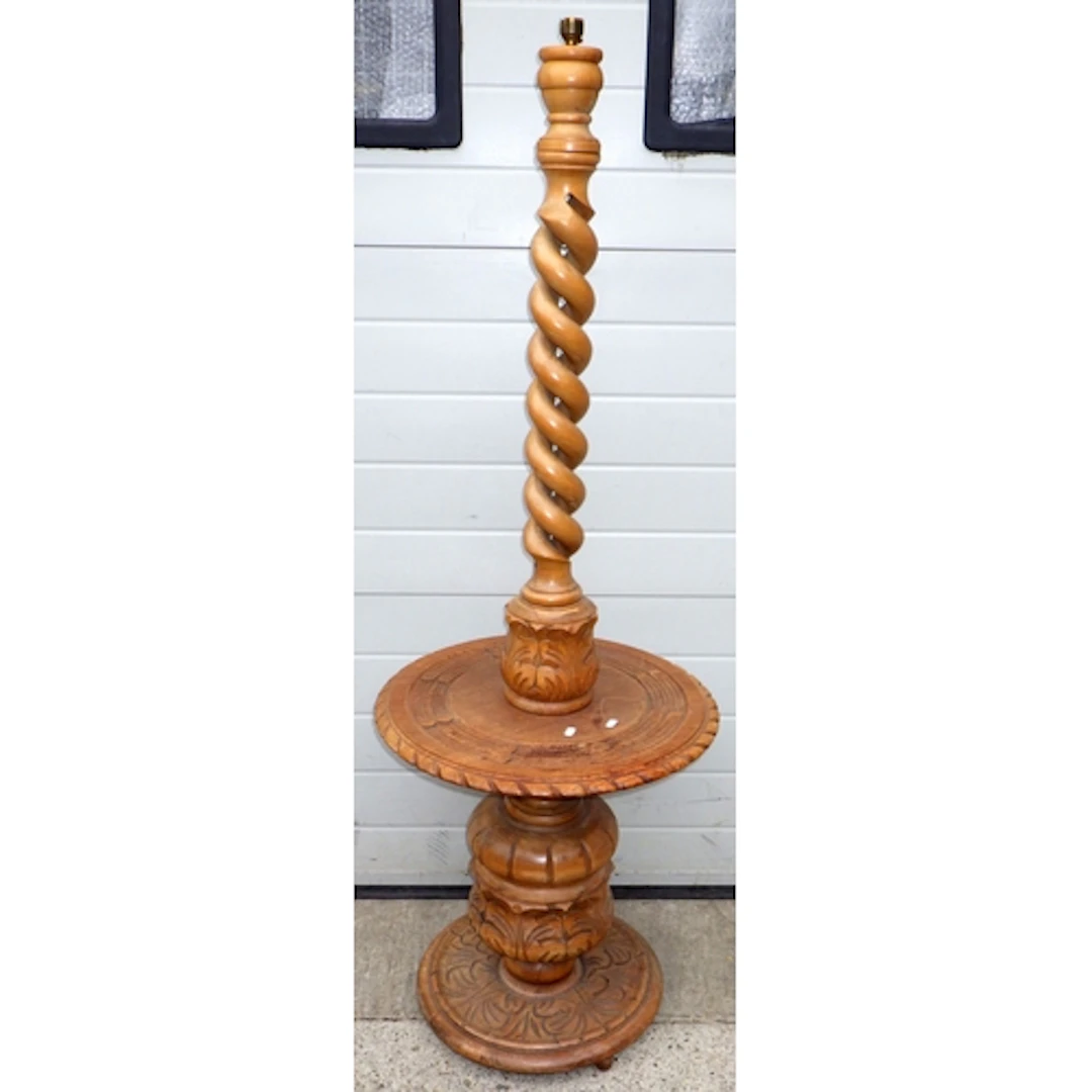 A barleytwist lamp standard