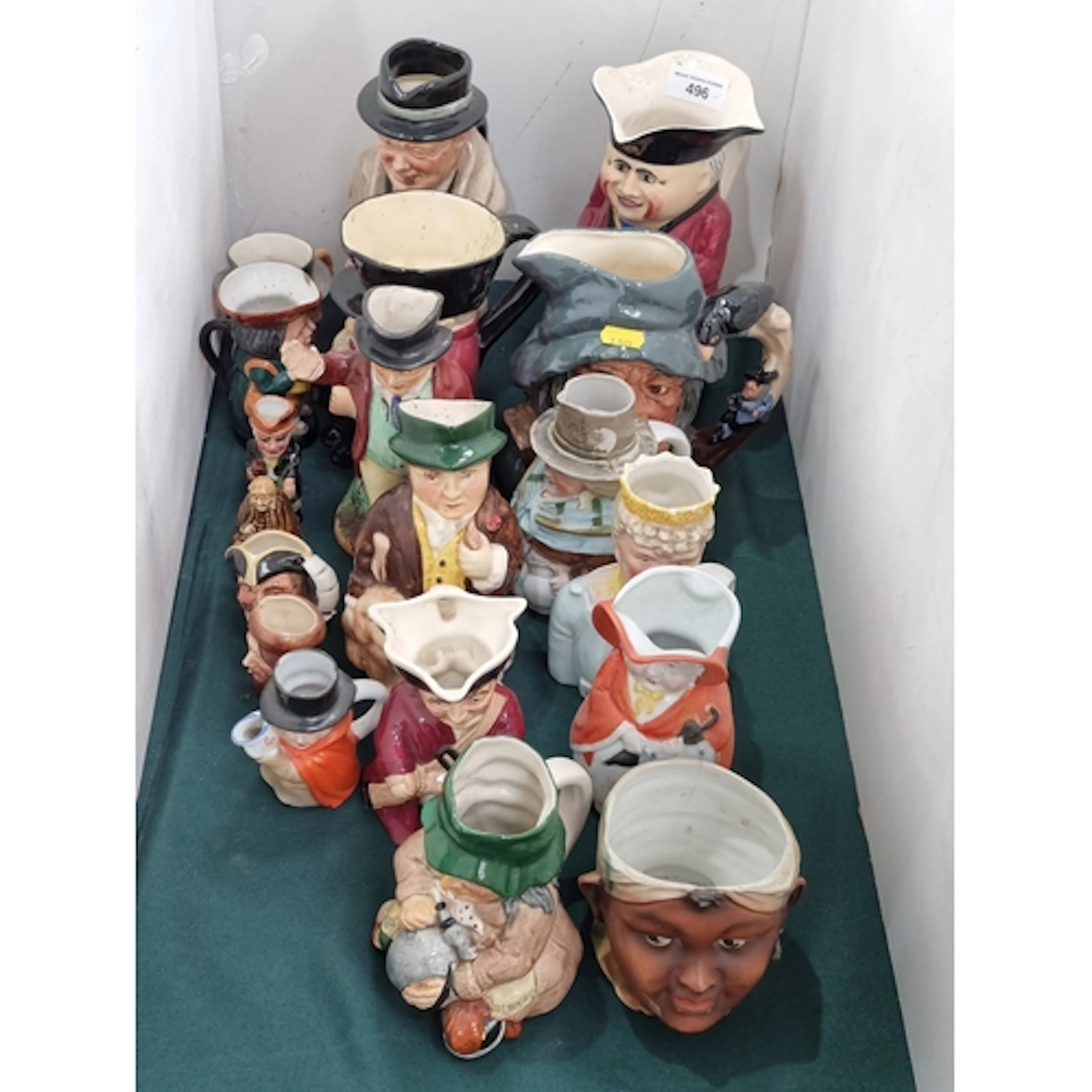 A quantity of Character Jugs including a Royal Doulton examp...