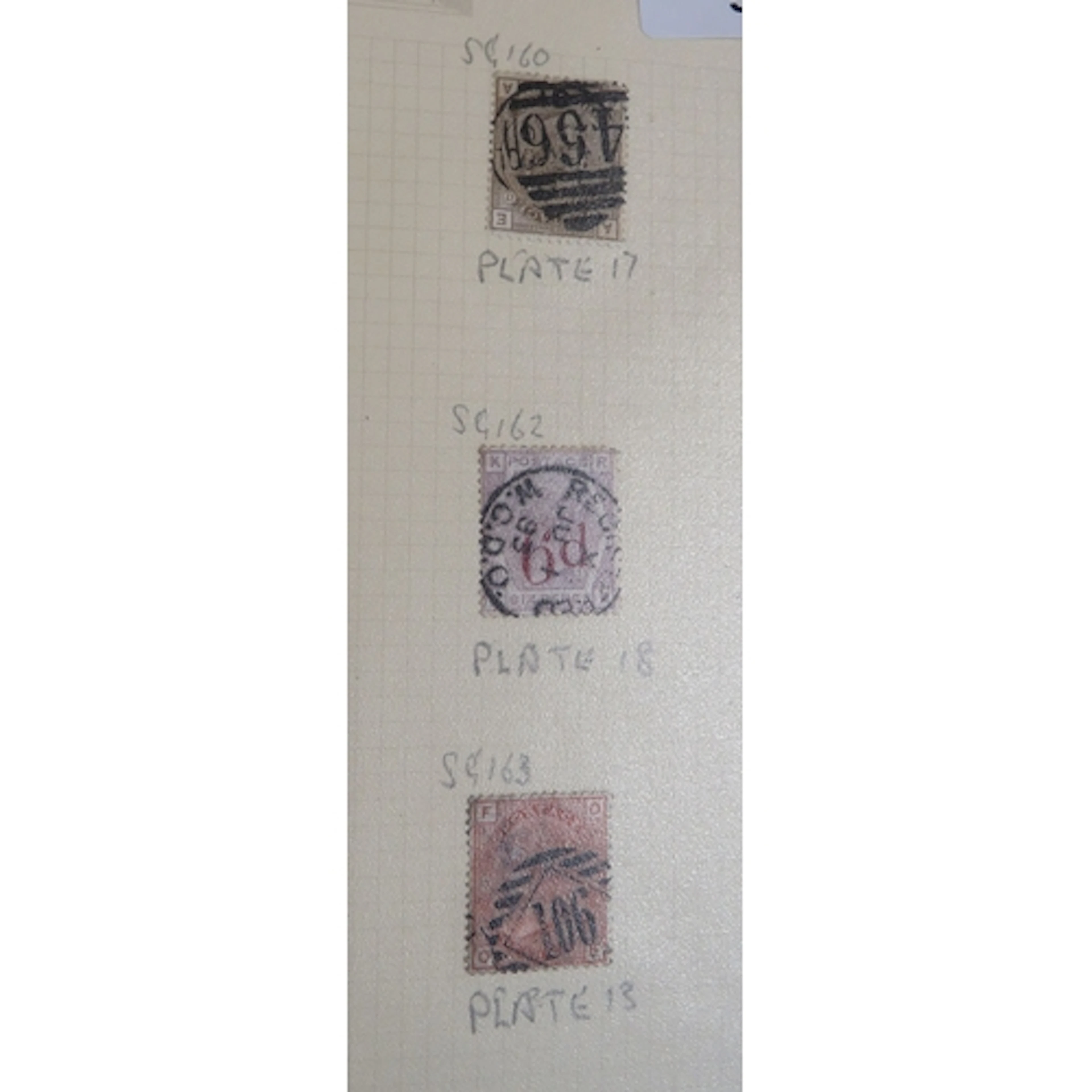 Stamps: GB Album Leaf Queen Victoria Used, catalogue value £...