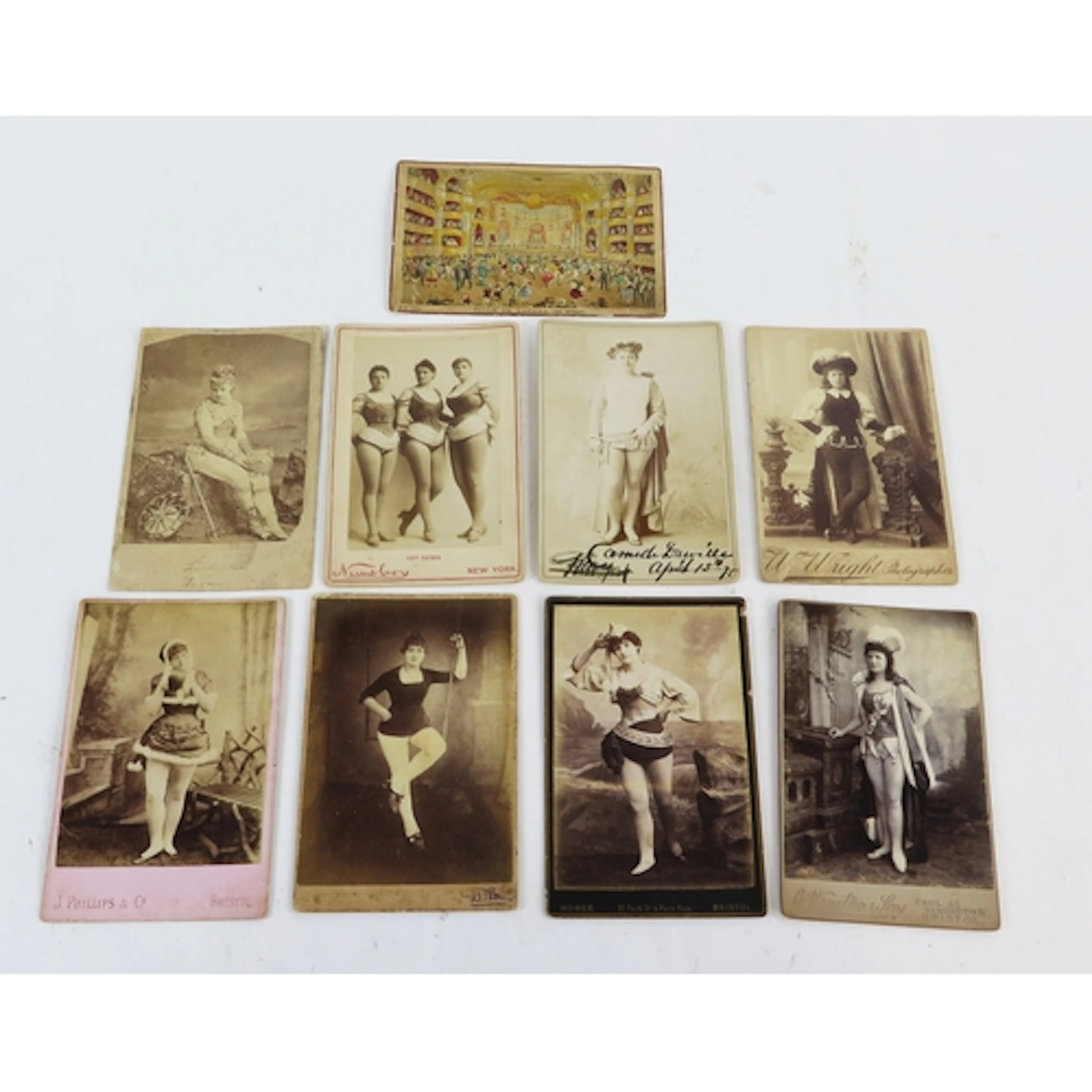 A collection of eight cabinet size photographs of late Victo...