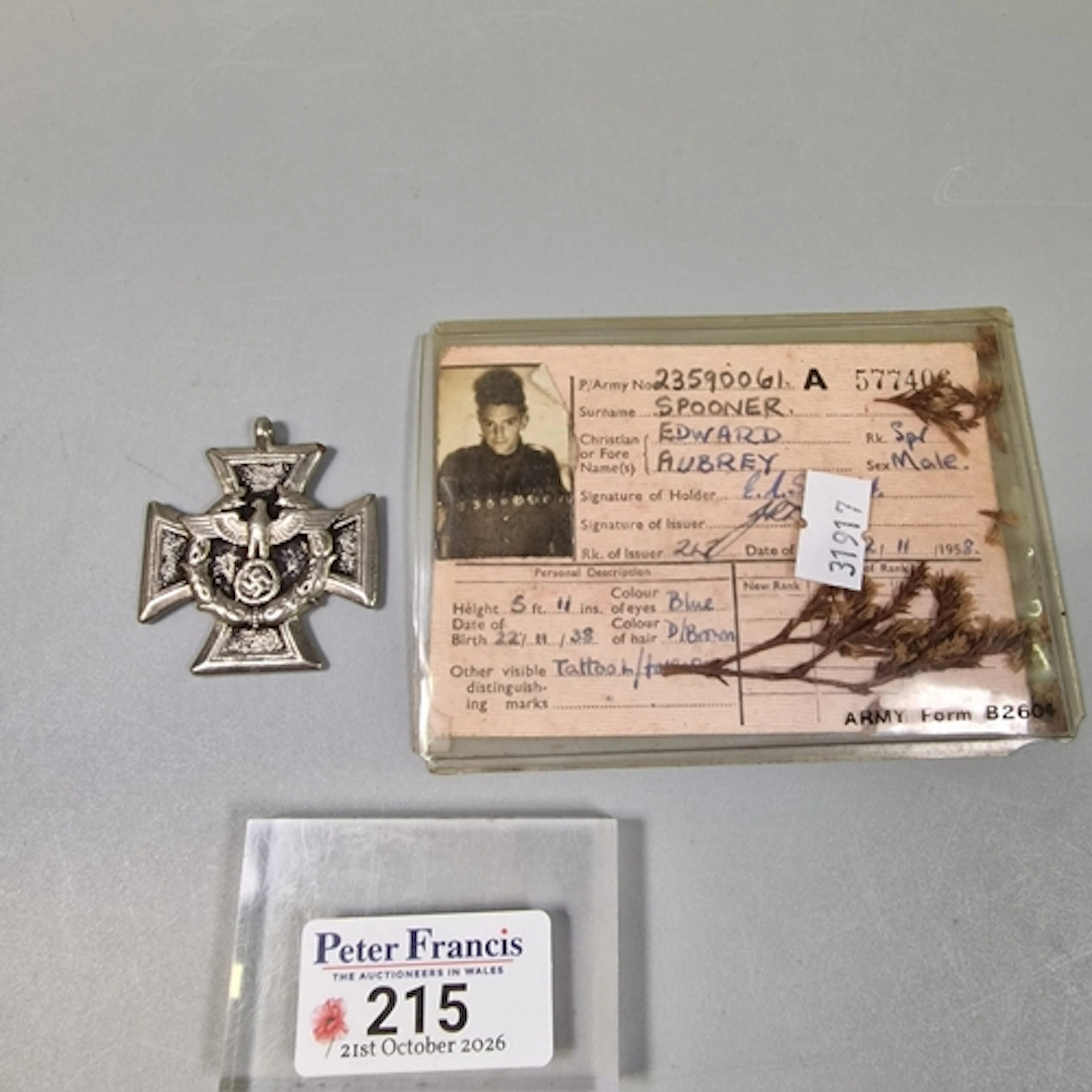 WW2 German Police Long Service Award, second class (‘Polizei...