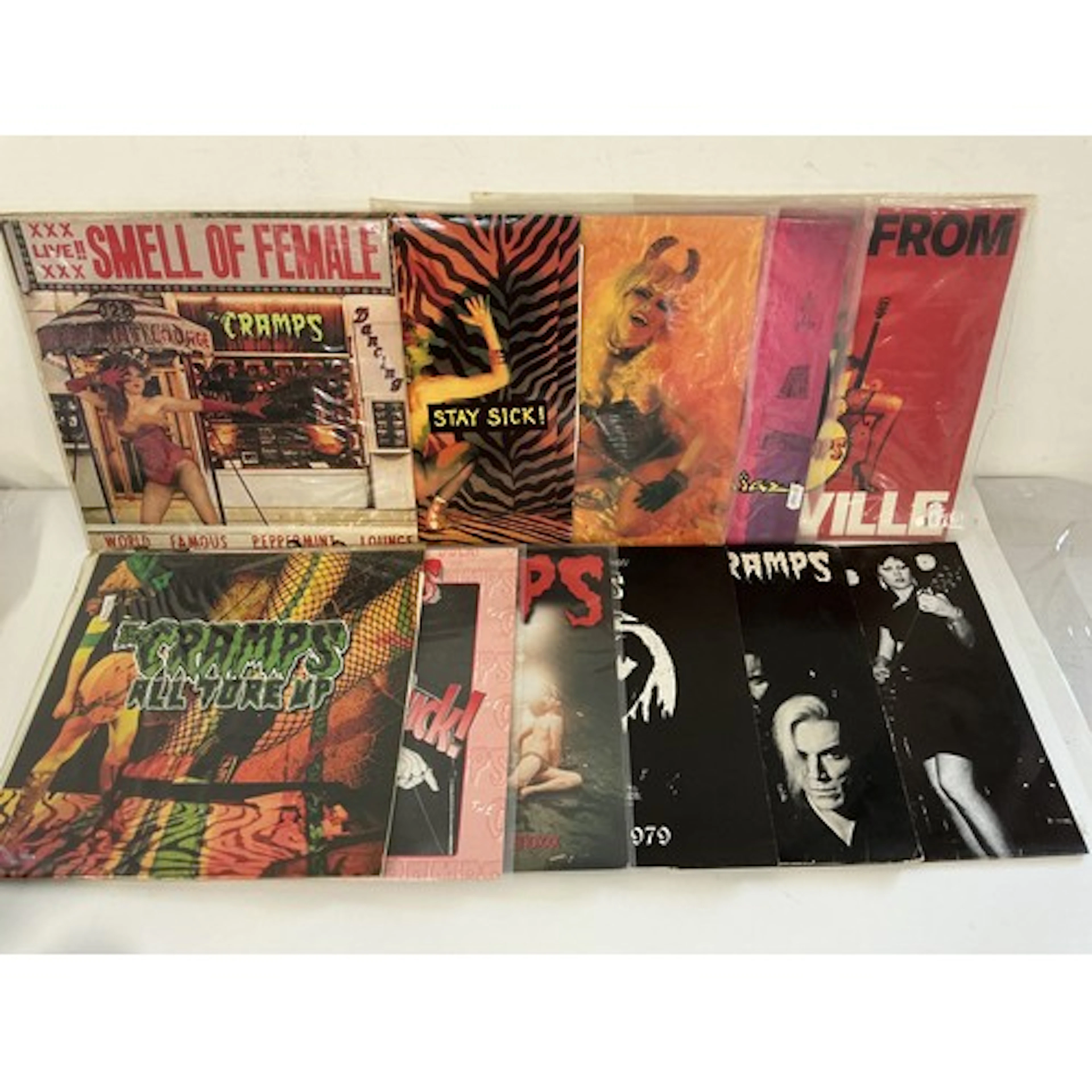 Eleven LPs by The Cramps comprising Smell Of Female, A Date ...