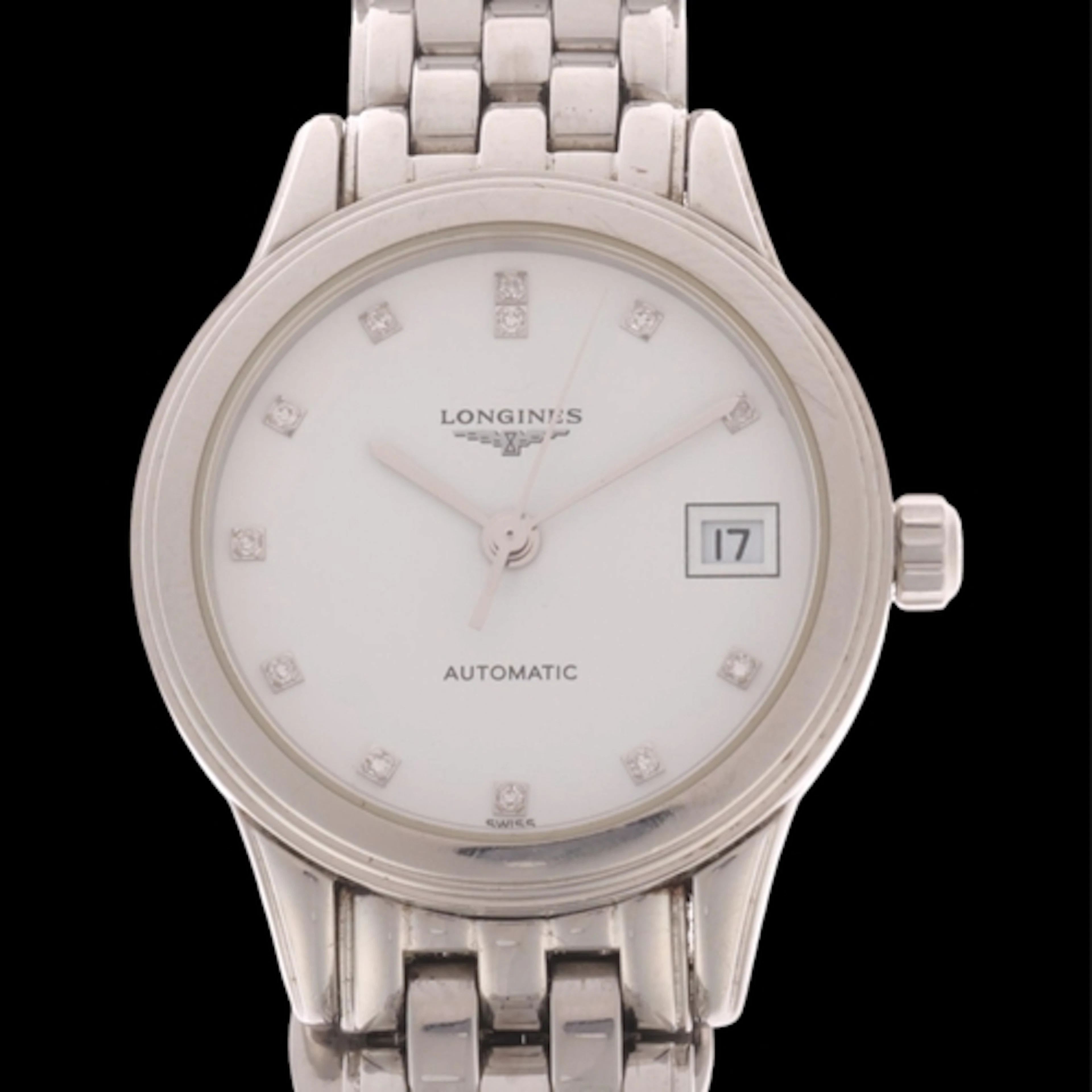 LONGINES - a lady's stainless steel Flagship Classic automat...