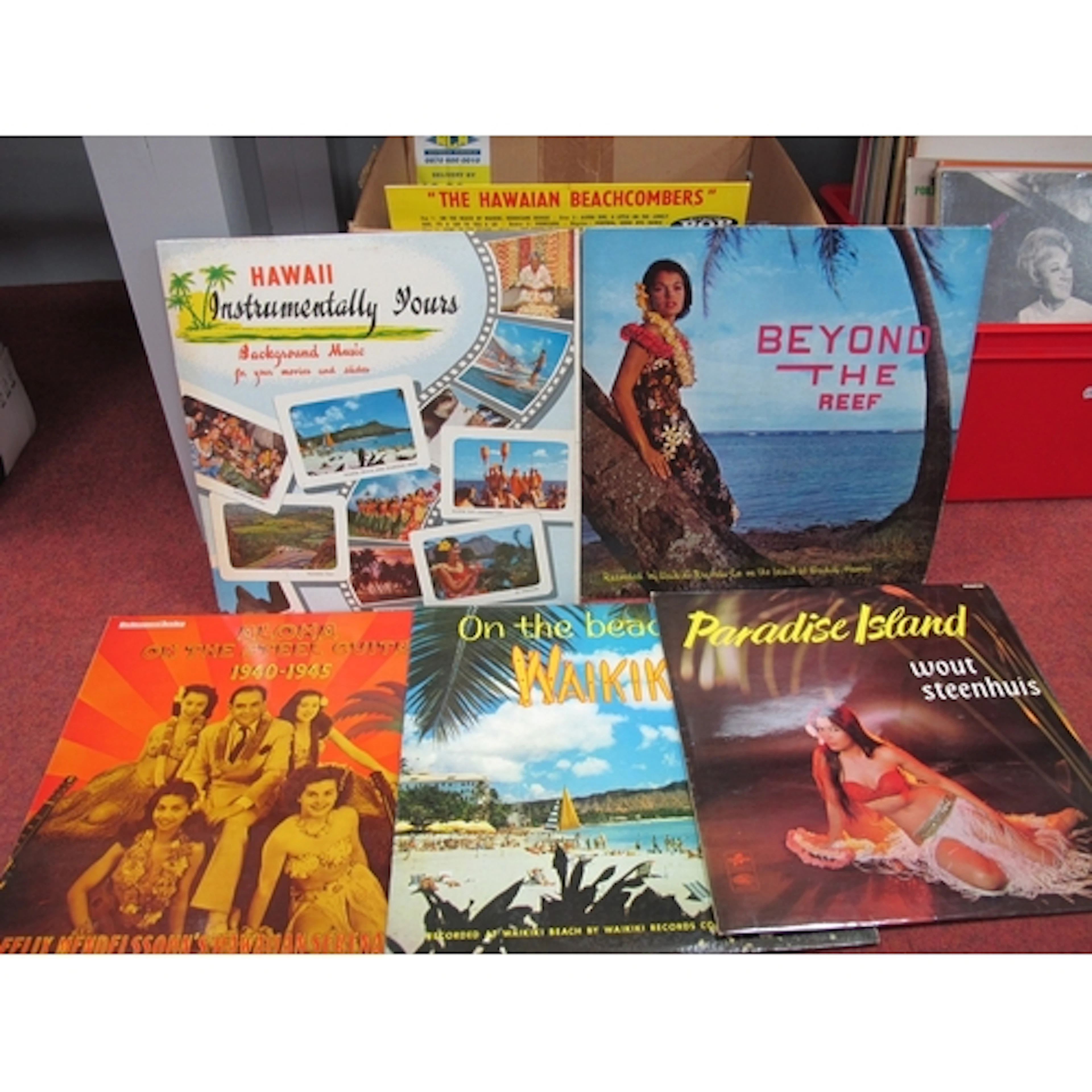 Collector's Lot of 35+ Hawaiian Guitar music Albums. Titles ...
