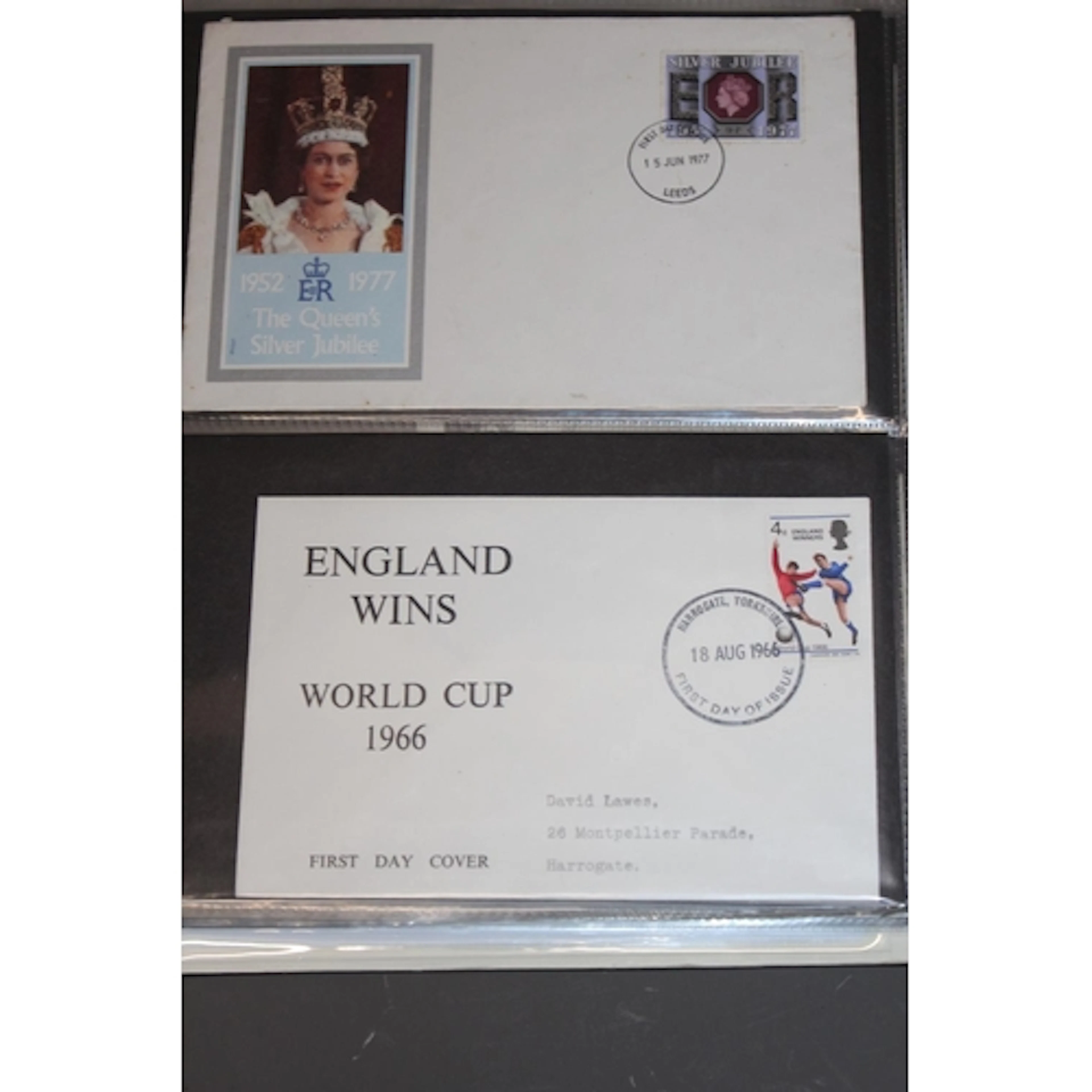 GREAT BRITAIN GB stamp collection two include two ring binde...