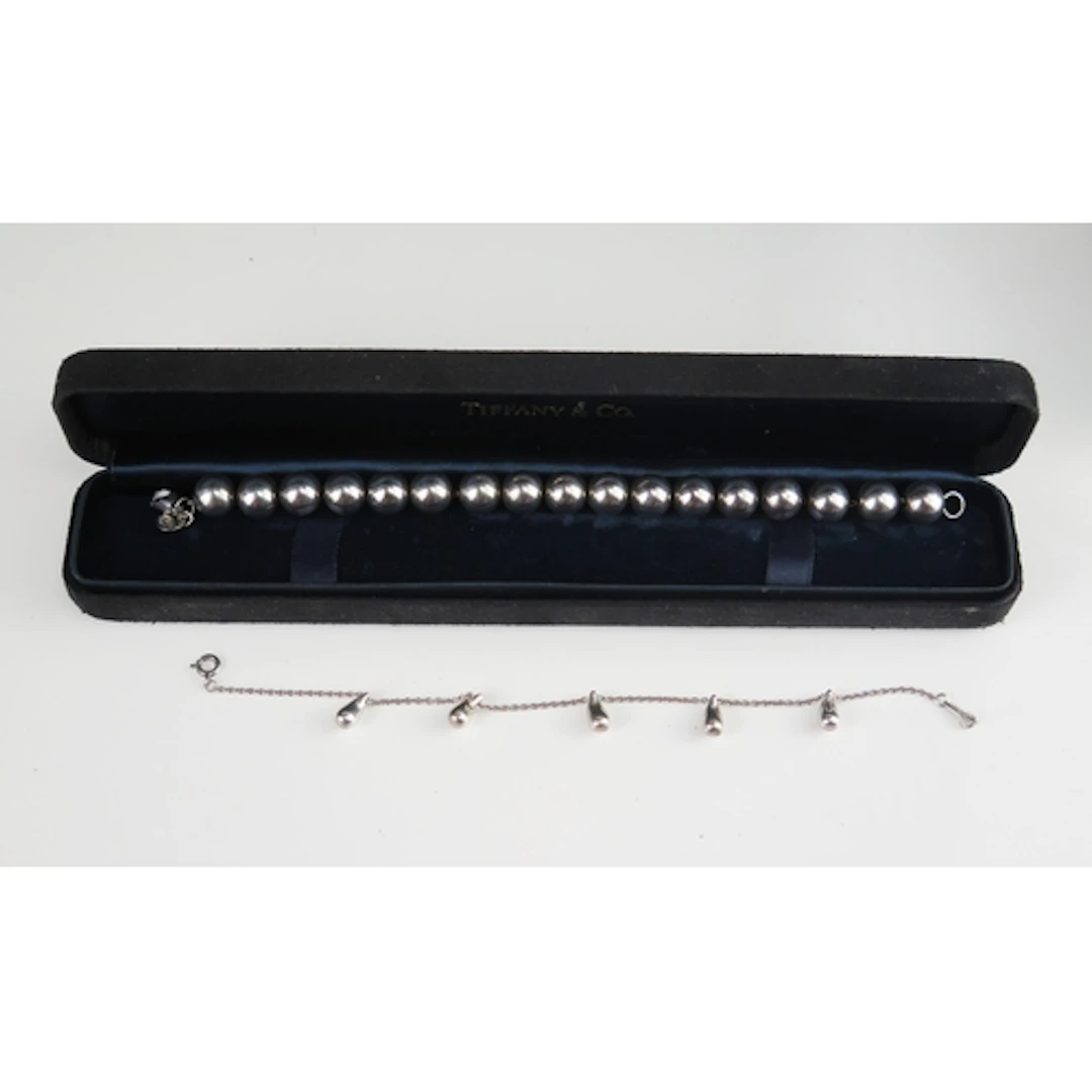 Two Tiffany & Co. silver bracelets, 23.87g