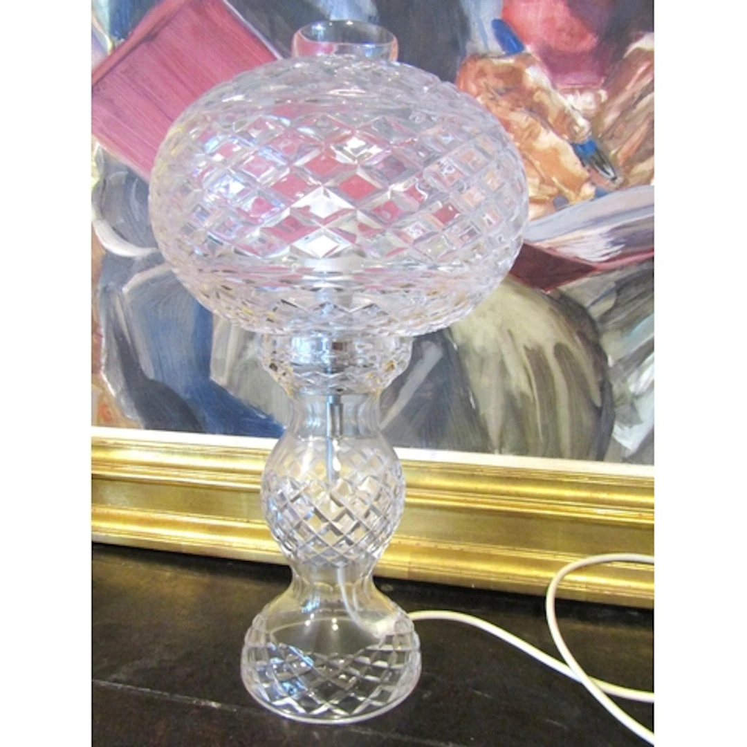 Waterford Crystal Table Lamp Electrified Working Order Appro...