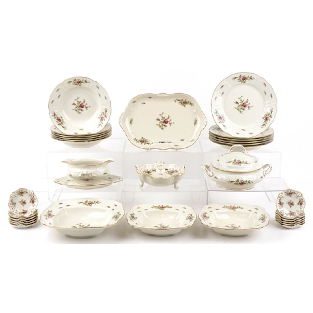 Rosenthal - Classic Rose Collection pattern dinnerware inclu...