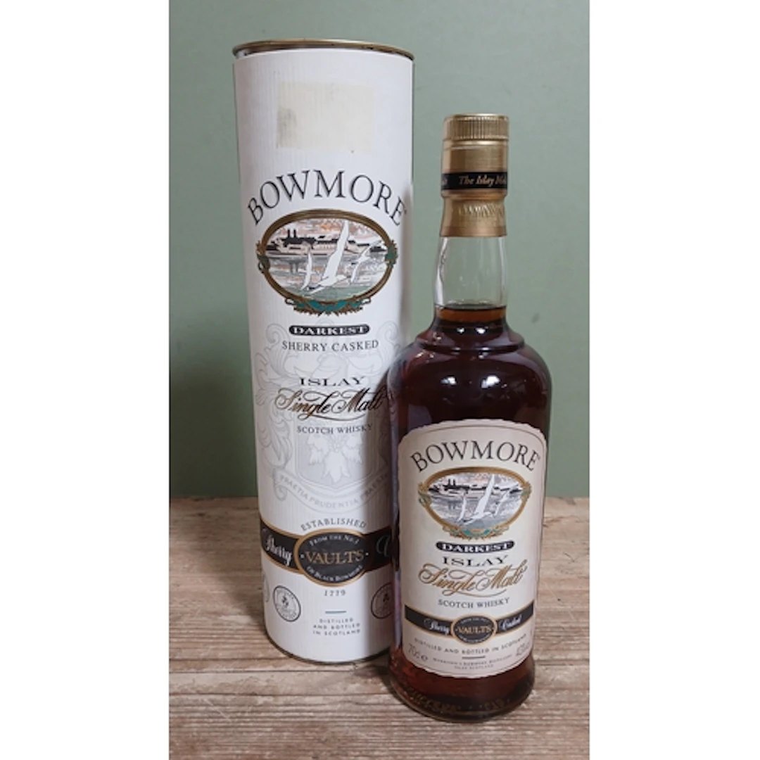Bowmore darkest sherry casked single malt scotch whisky from...