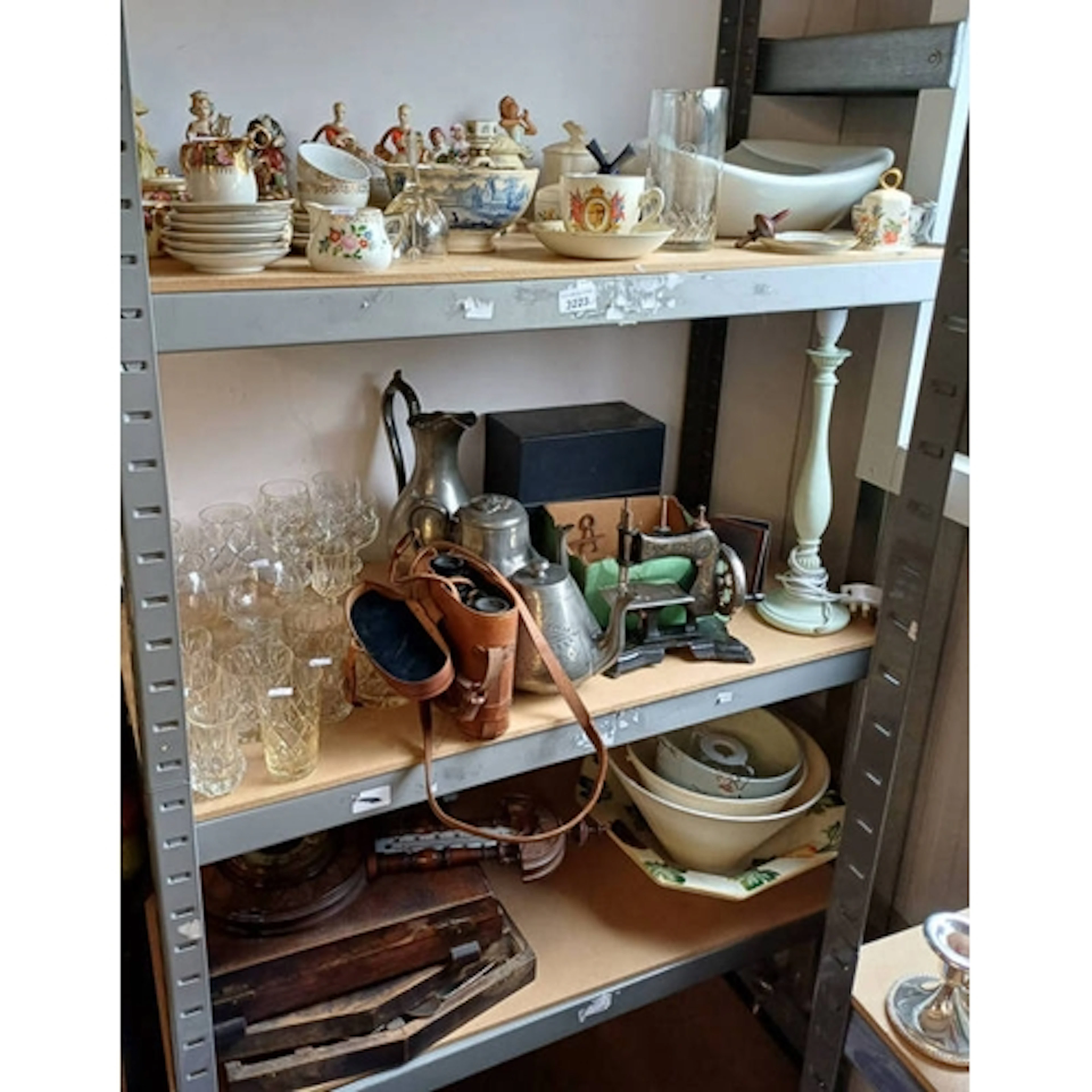 LARGE SELECTION OF VARIOUS PORCELAIN, BAROMETER, GERMAN TOY ...