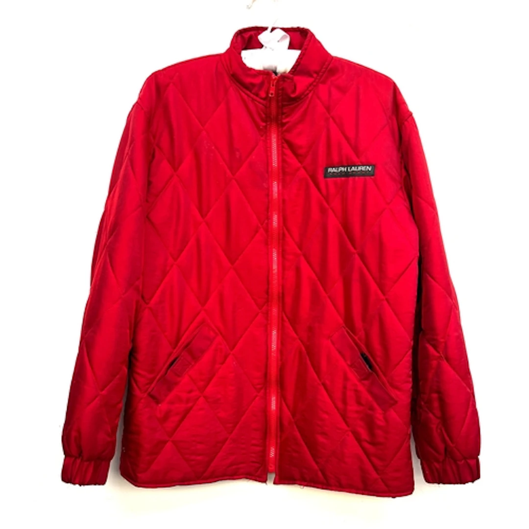 A Ralph Lauren Polo Sport red quilted jacket, size L