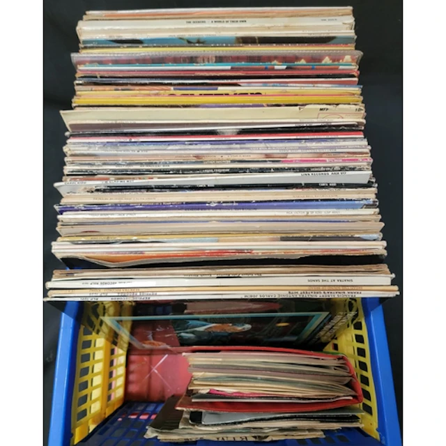 COLLECTION OF LPs AND 45s from various eras and genres with ...