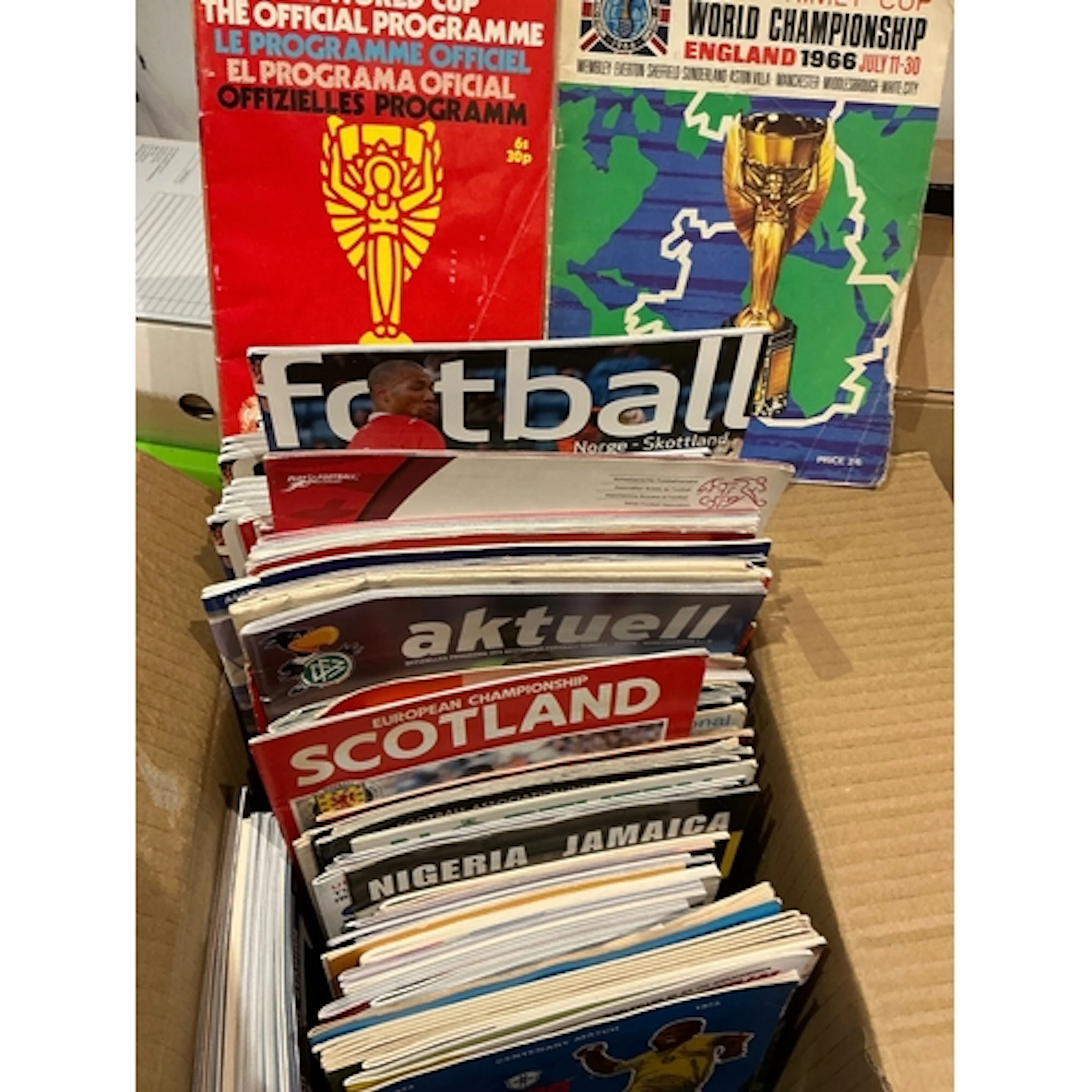 International Football Programmes: Wide variety of teams mos...