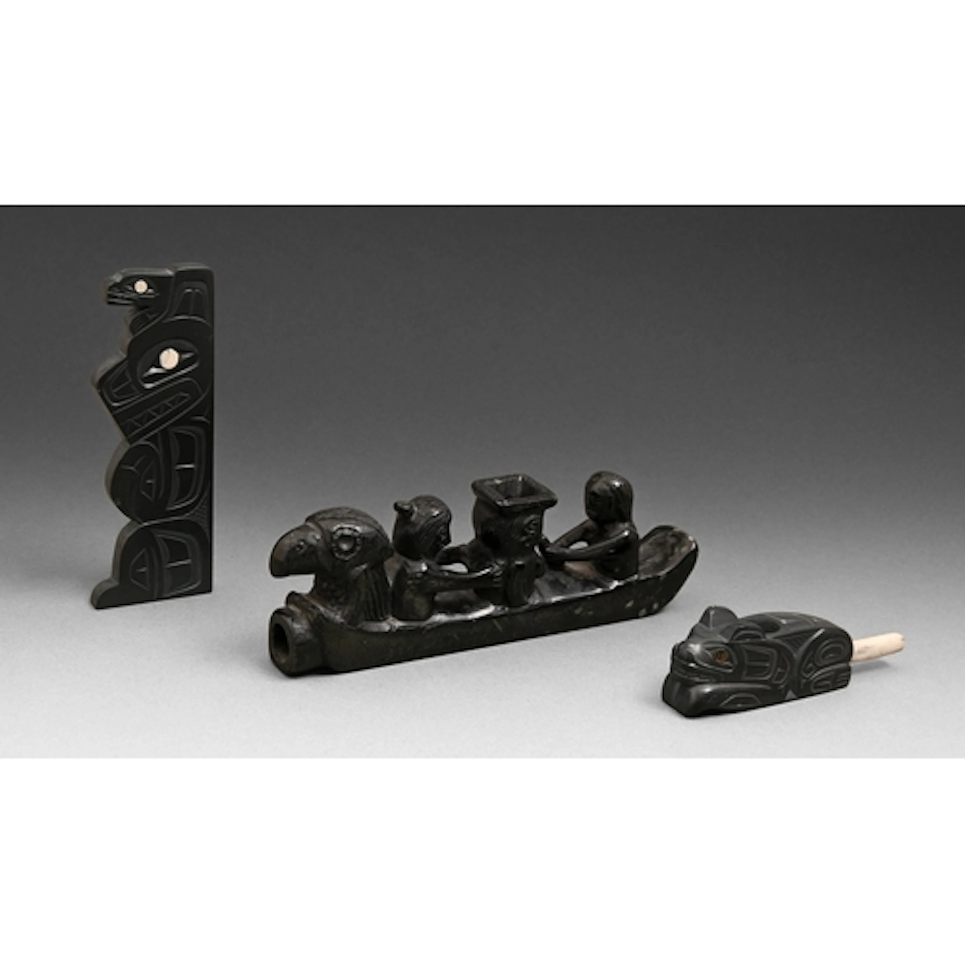 Canada. Indigenous First Nations people, Haida - Canoe pipe,...