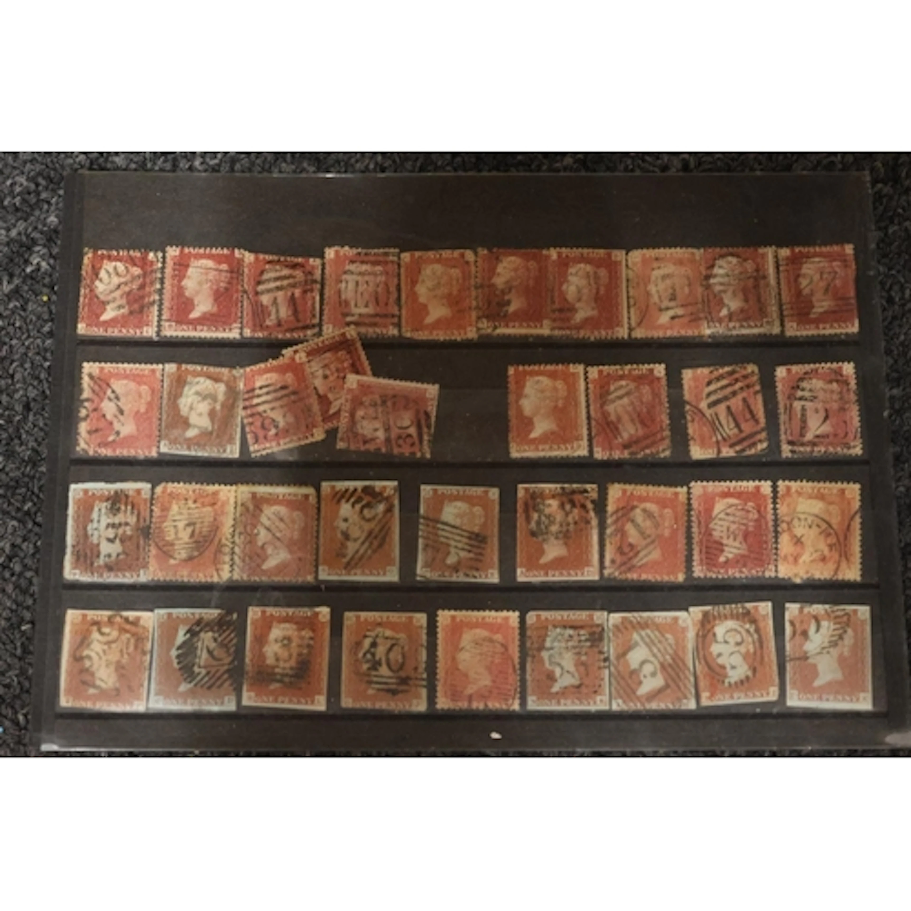 Stamp collection to include GB 1d penny red imperf, plates a...
