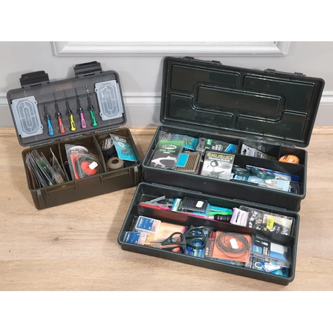 Two Korum Rig Manager Boxes and another Korum Tackle Box con...