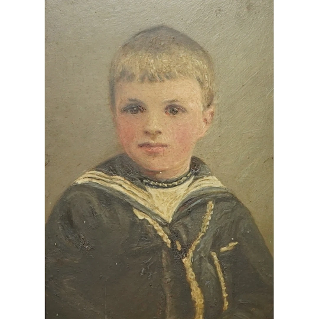 Early 20th century school, portrait of a boy wearing a sailo...