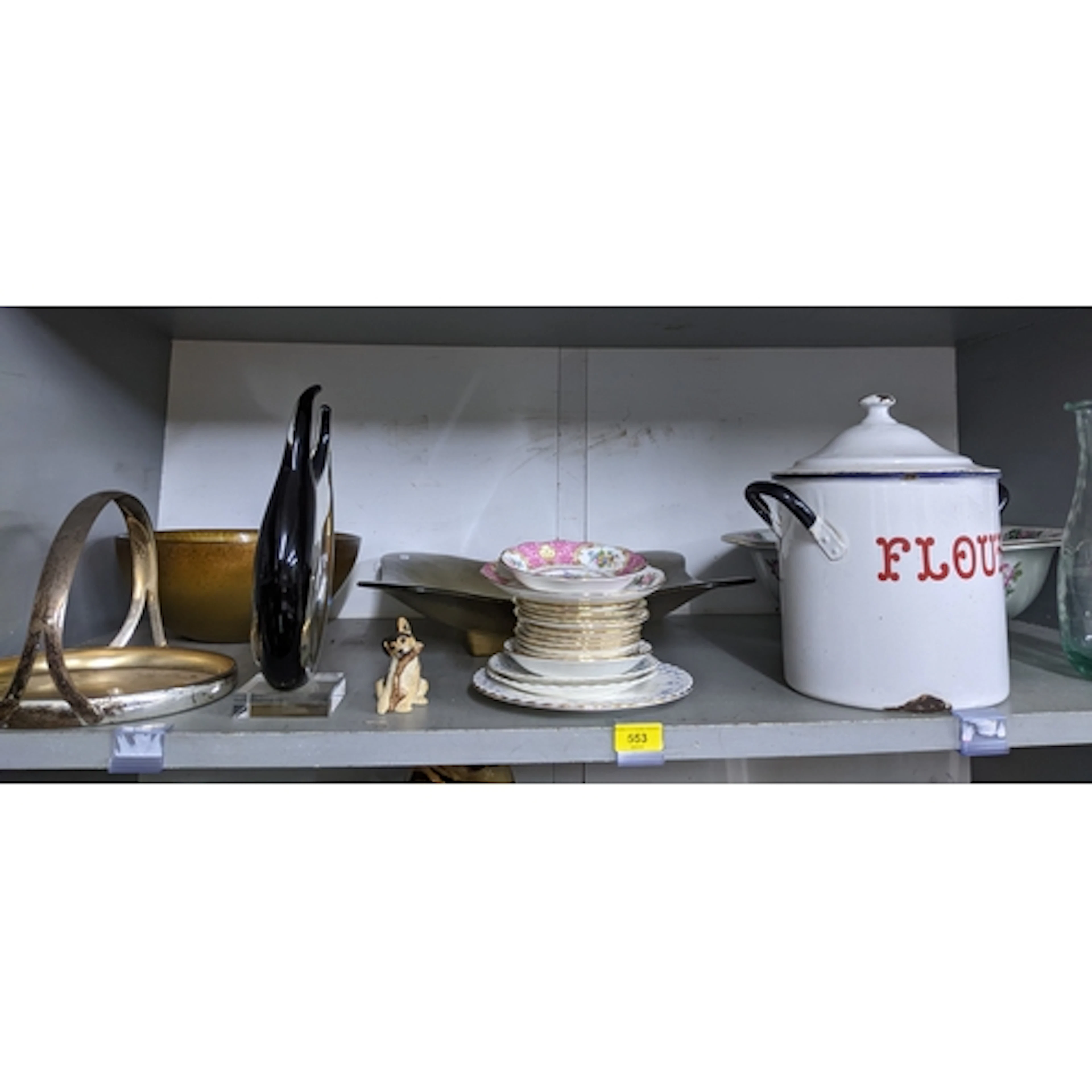 A mixed lot of furniture and household items to include a Sc...