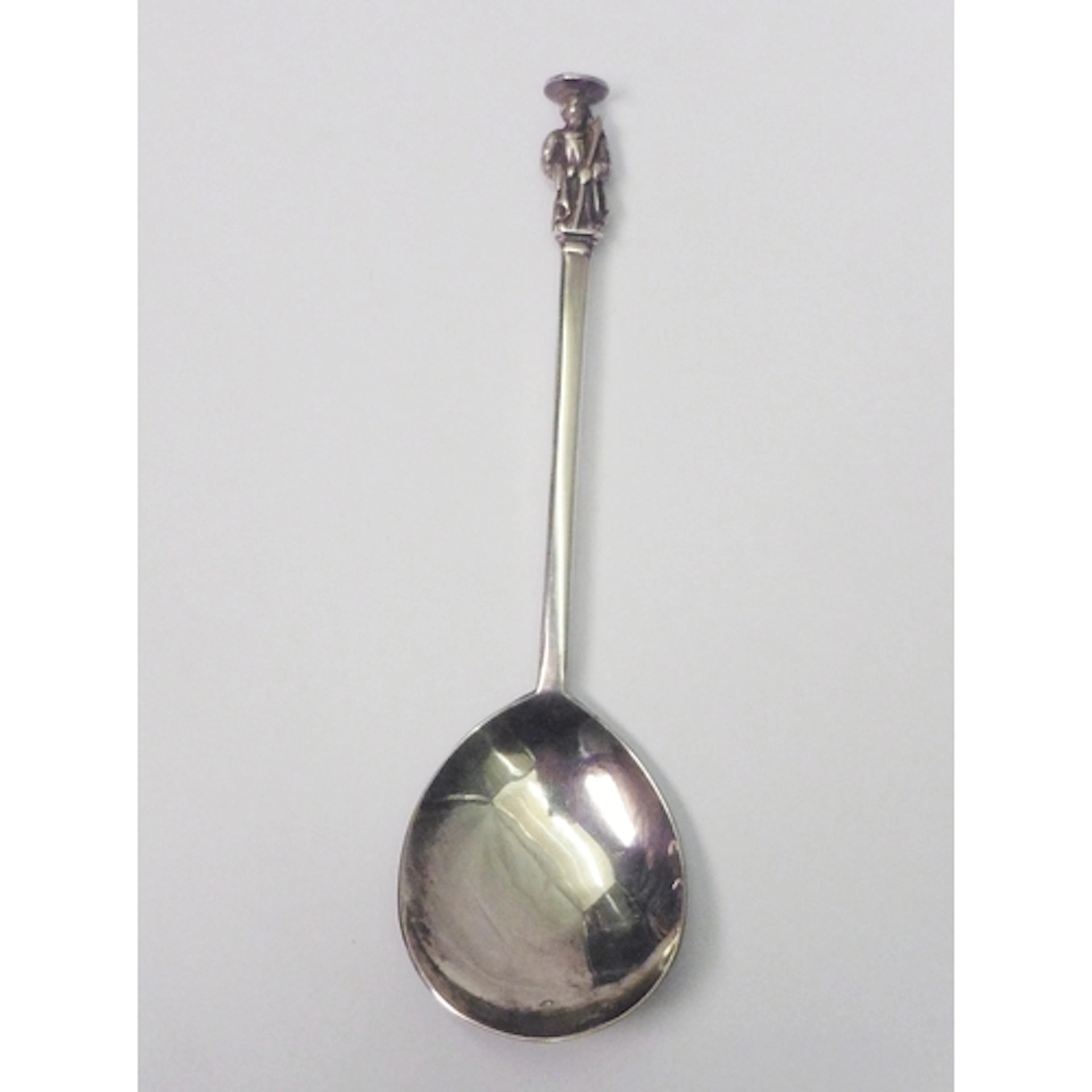 A Scottish silver seal top apostle spoon having a fig shaped...