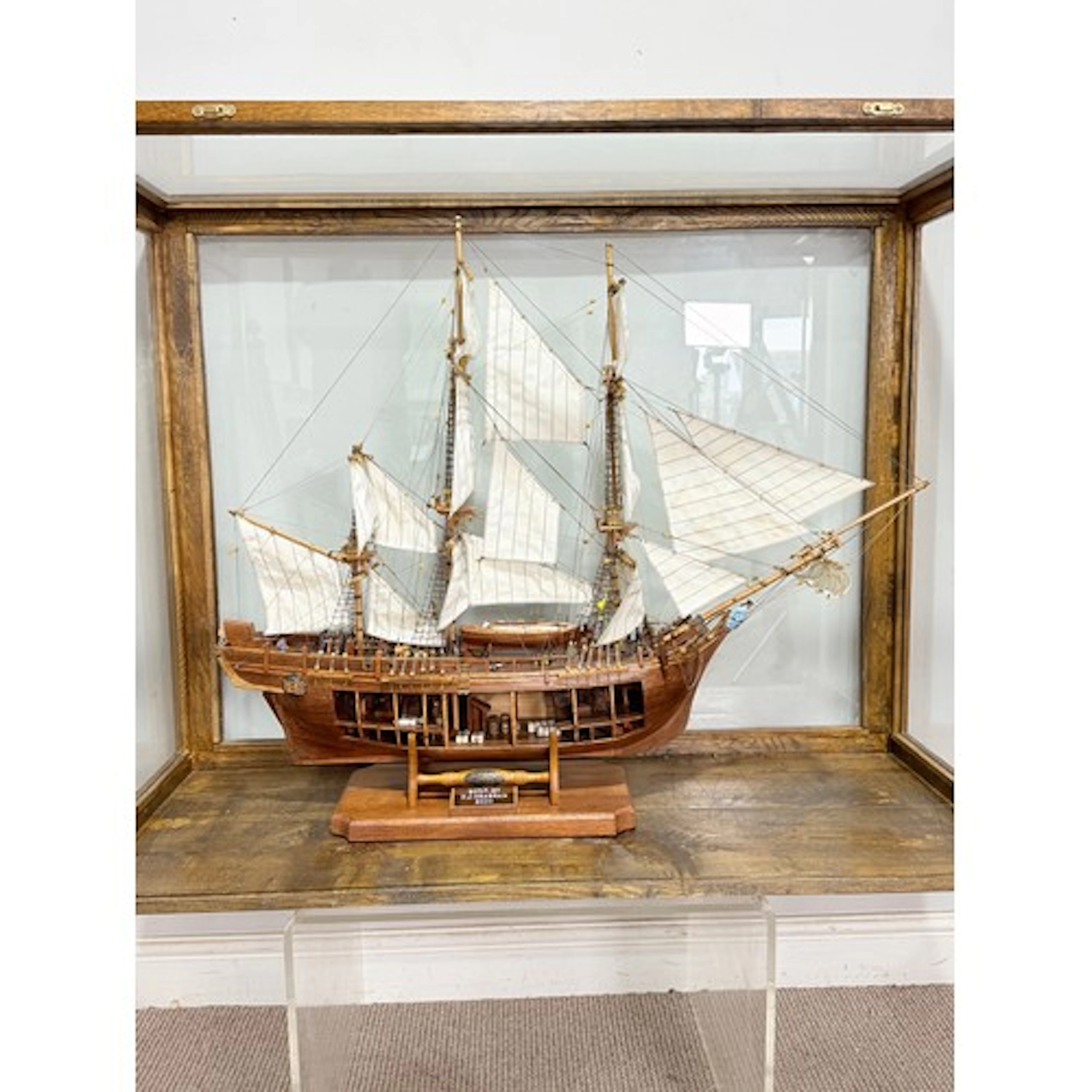 A scratch-built model of the H.M.S Bounty, built by H.J Brab...
