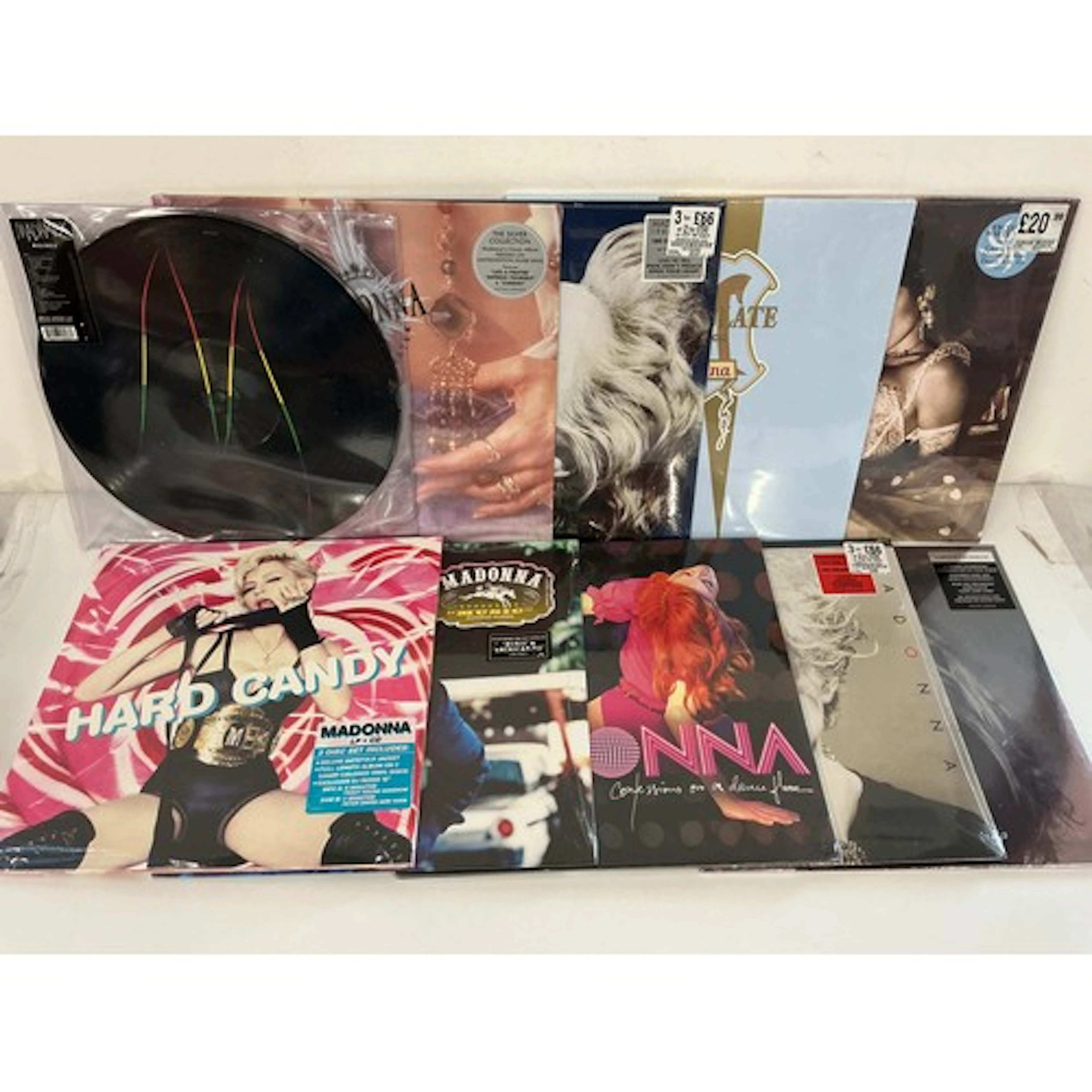 Ten Madonna LPs comprising 180g sealed pressings of Hard Can...