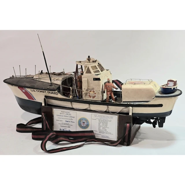 A large scratch-built wooden model of a 44ft (MLB) American ...
